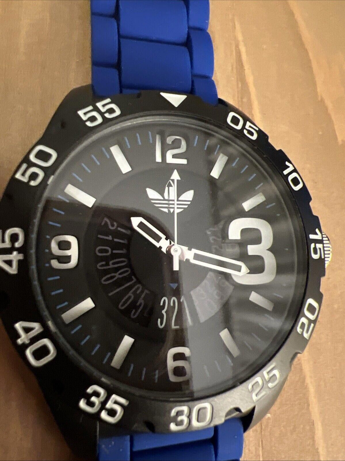 Adidas Adidas Watch Silicone Blue band model ADH3112 new battery Size ONE SIZE - 8 Thumbnail