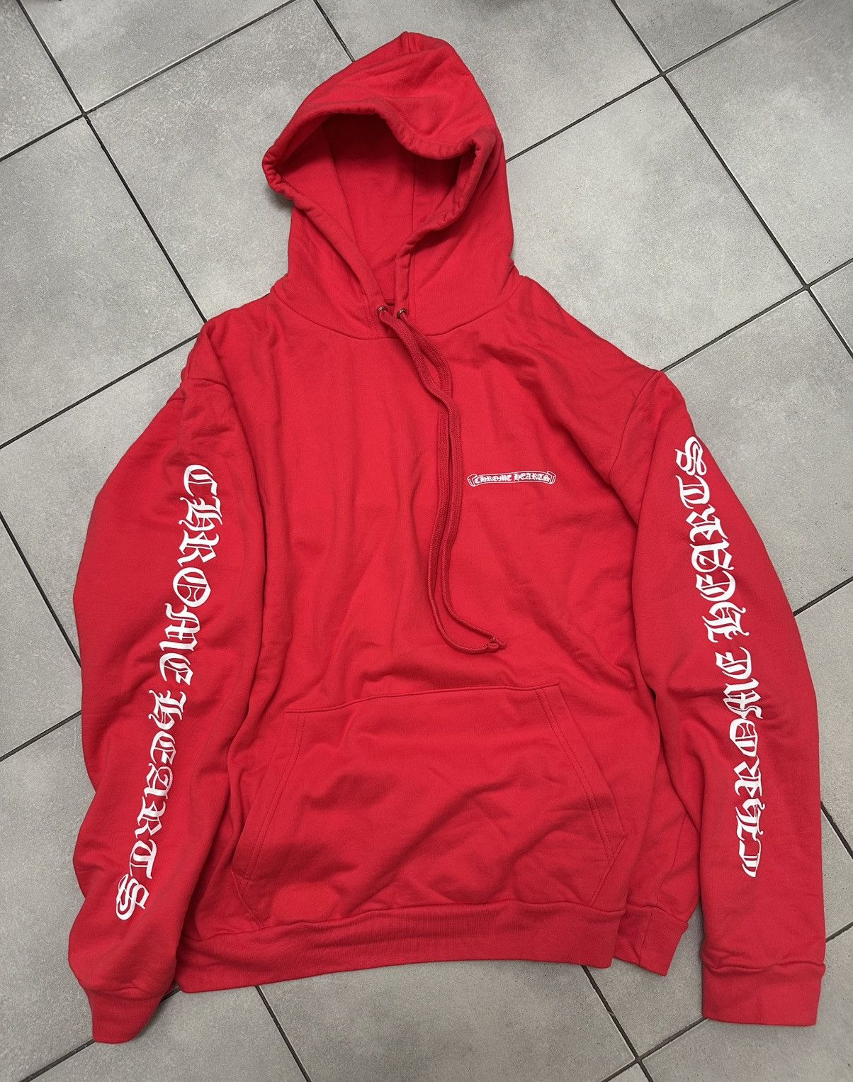 Chrome Hearts scroll logo hoodie
