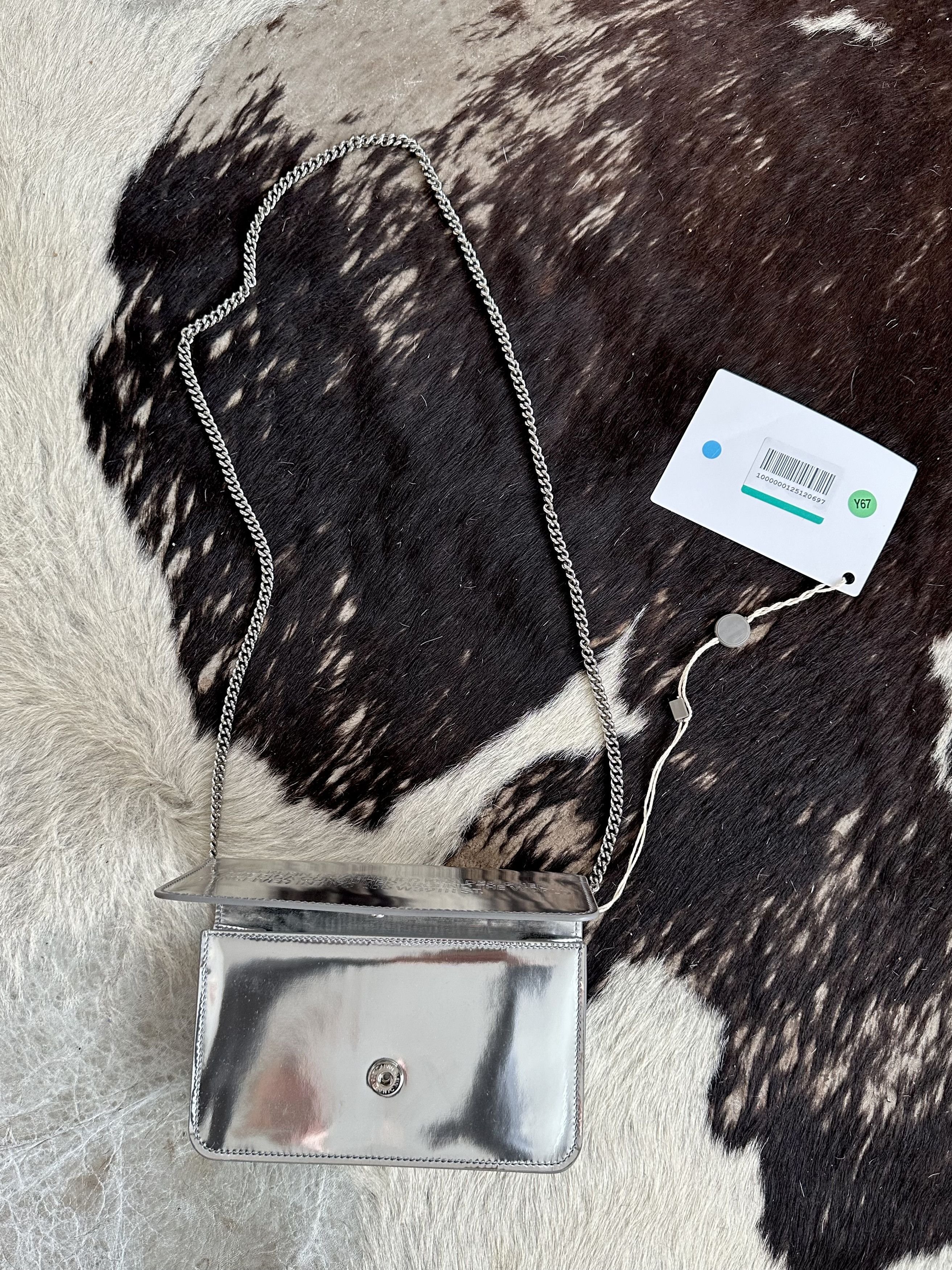Calvin Klein 205W39NYC × Raf Simons SILVER LOGO EMBOSSED MINI CROSSBODY BAG Size ONE SIZE - 6 Thumbnail