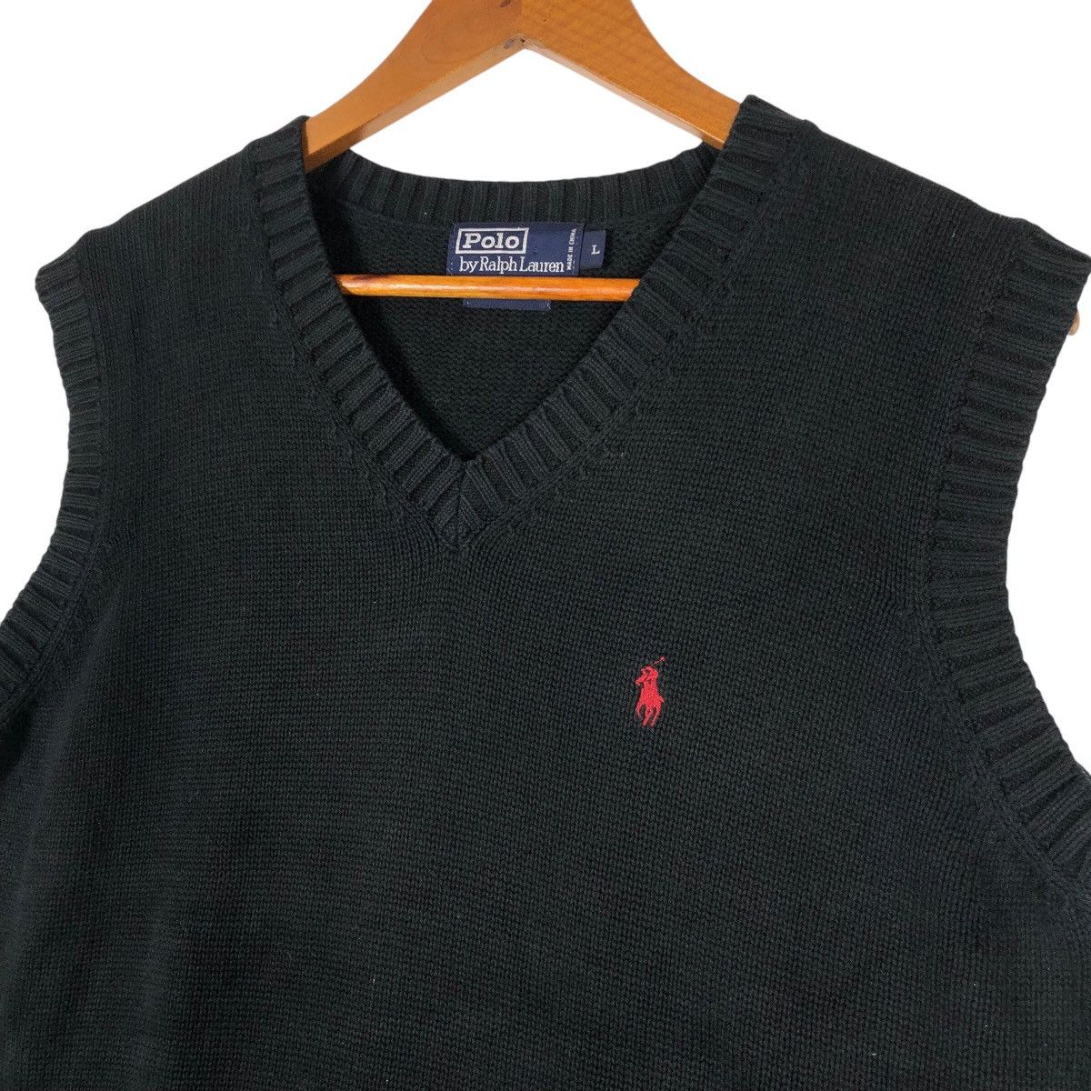 Polo Ralph Lauren POLO RALPH LAUREN Red Pony Sleeveless Knit Sweater Size US L / EU 52-54 / 3 - 4 Thumbnail