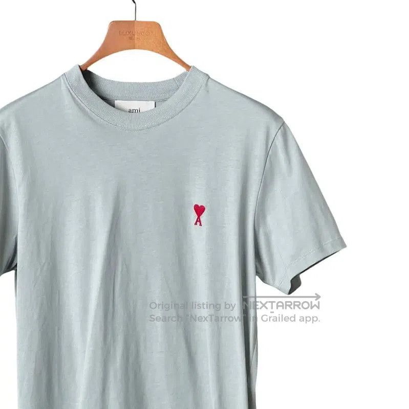 AMI AMI Summer Light Blue Cotton Logo T-Shirt . Size US S / EU 44-46 / 1 - 3 Thumbnail