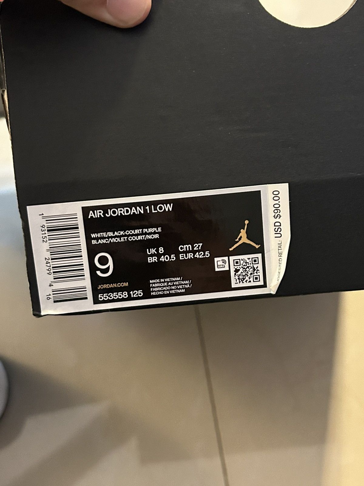 Jordan Brand Jordan 1 Court Purple lows Size US 9 / EU 42 - 7 Thumbnail