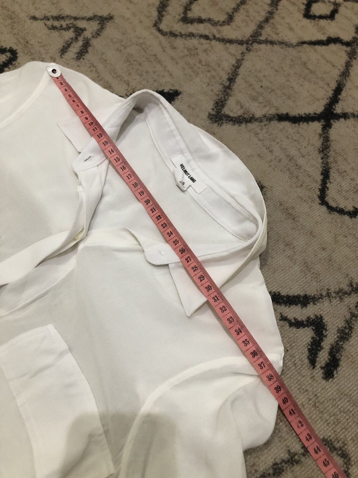 Helmut Lang Helmut Lang Broken White Button Up Shirt Size S / US 4 / IT 40 - 12 Thumbnail