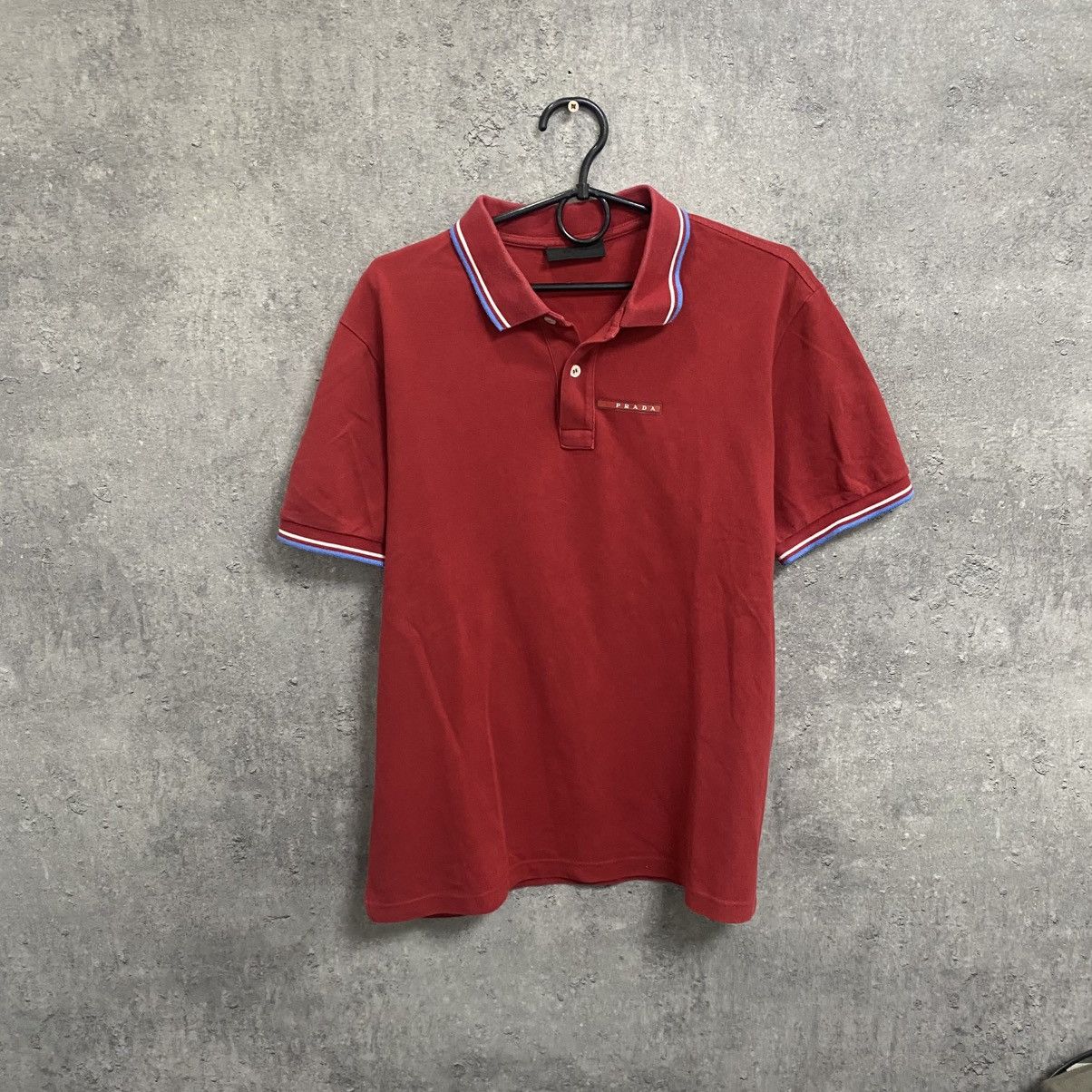 Prada Prada Polo T-Shirt Red Tab Size US XL / EU 56 / 4 - 1 Thumbnail