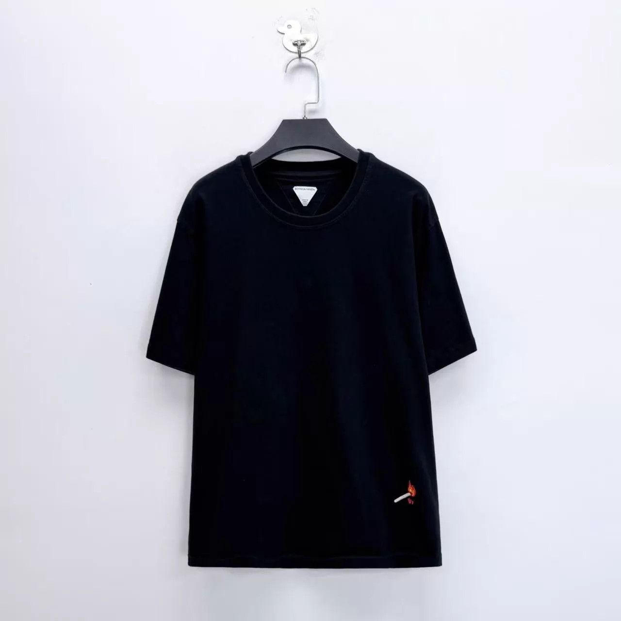 Bottega Veneta BV FW25 Black Matchstick Embroidery Logo SS L Unisex Size US L / EU 52-54 / 3 - 1 Thumbnail