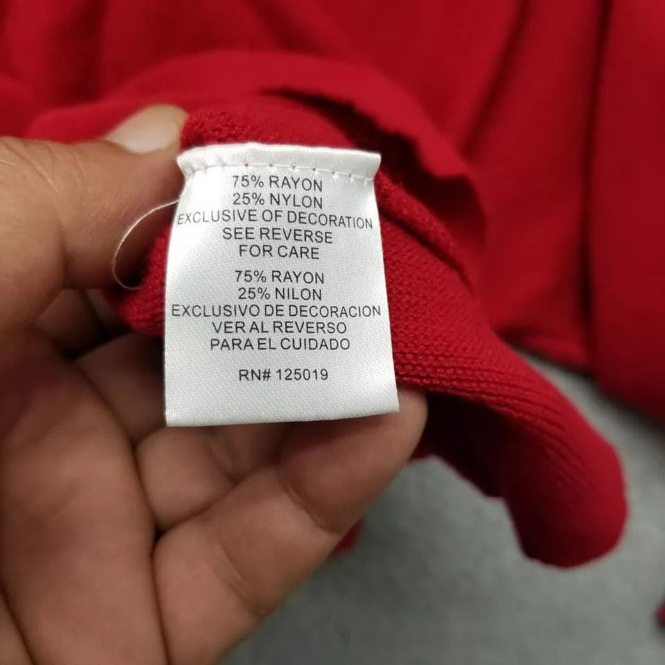 Other Joseph A Sweater Womens Medium Red Round Neck Rayon Blend Size M / US 6-8 / IT 42-44 - 8 Thumbnail