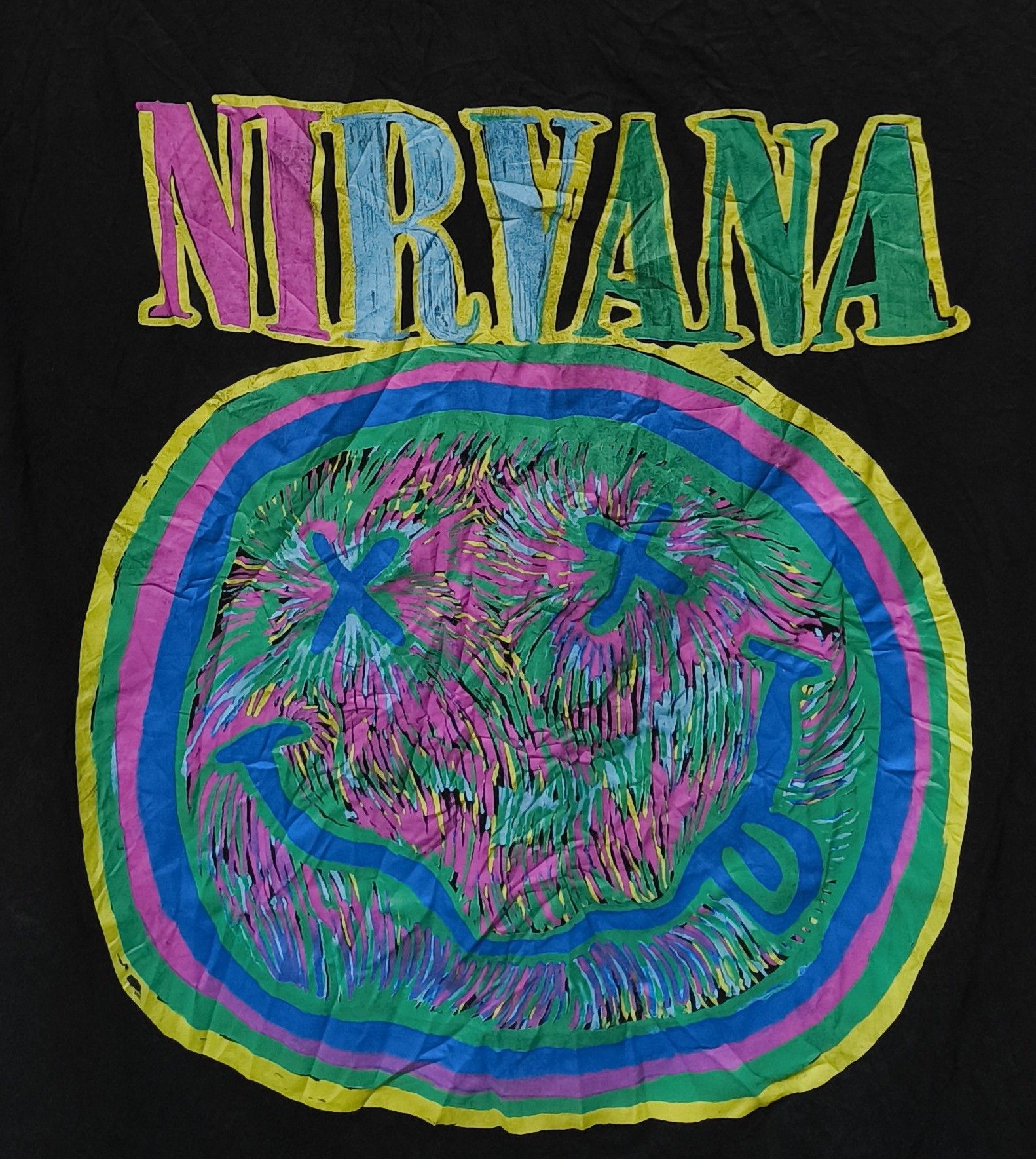 Band Tees × H&M H&M X NIRVANA BAND SMILEY TM TSHIRT Size US XXL / EU 58 / 5 - 5 Thumbnail