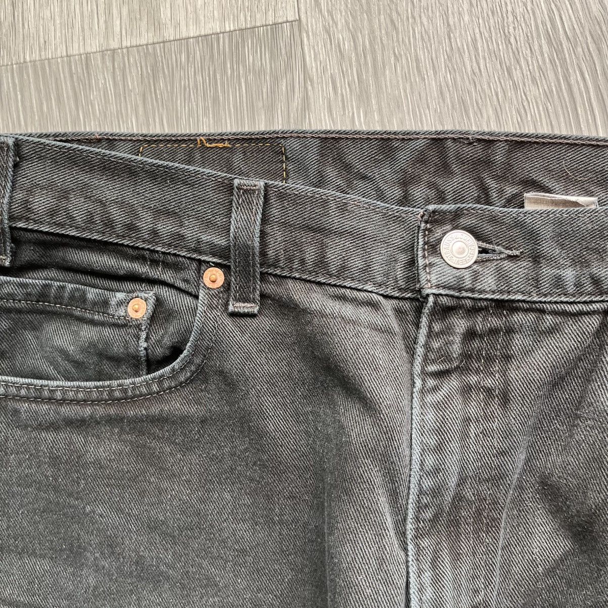 Levi's Levi's Vintage Black Cutoff 505 Regular Straight Leg Jeans Size US 36 / EU 52 - 4 Thumbnail