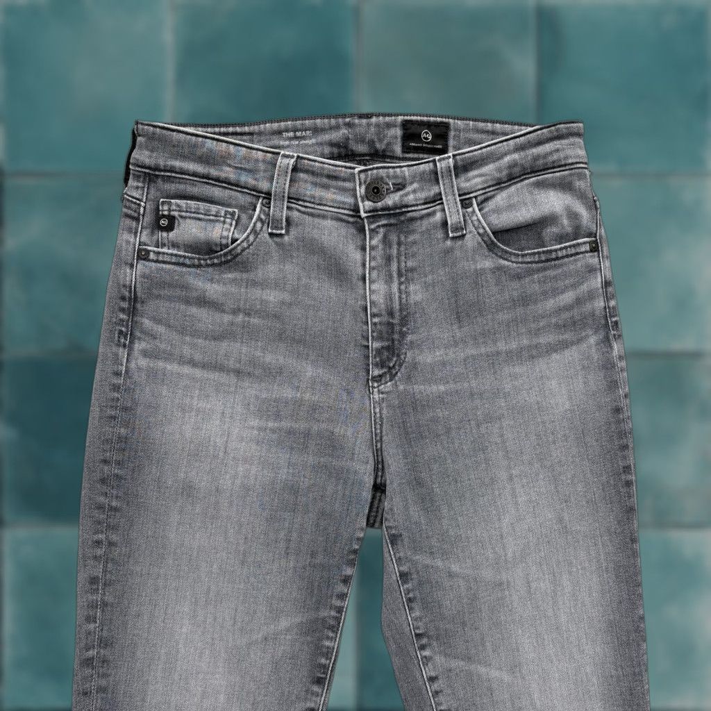 Vintage Adriano Goldschmied Jeans Womens 27 Slim Straight Mid Gray Stretch Denim 5-Pocket Rise Mid Rise 27in Inseam 29in Size 27" / US 4 / IT 40 - 1 Thumbnail