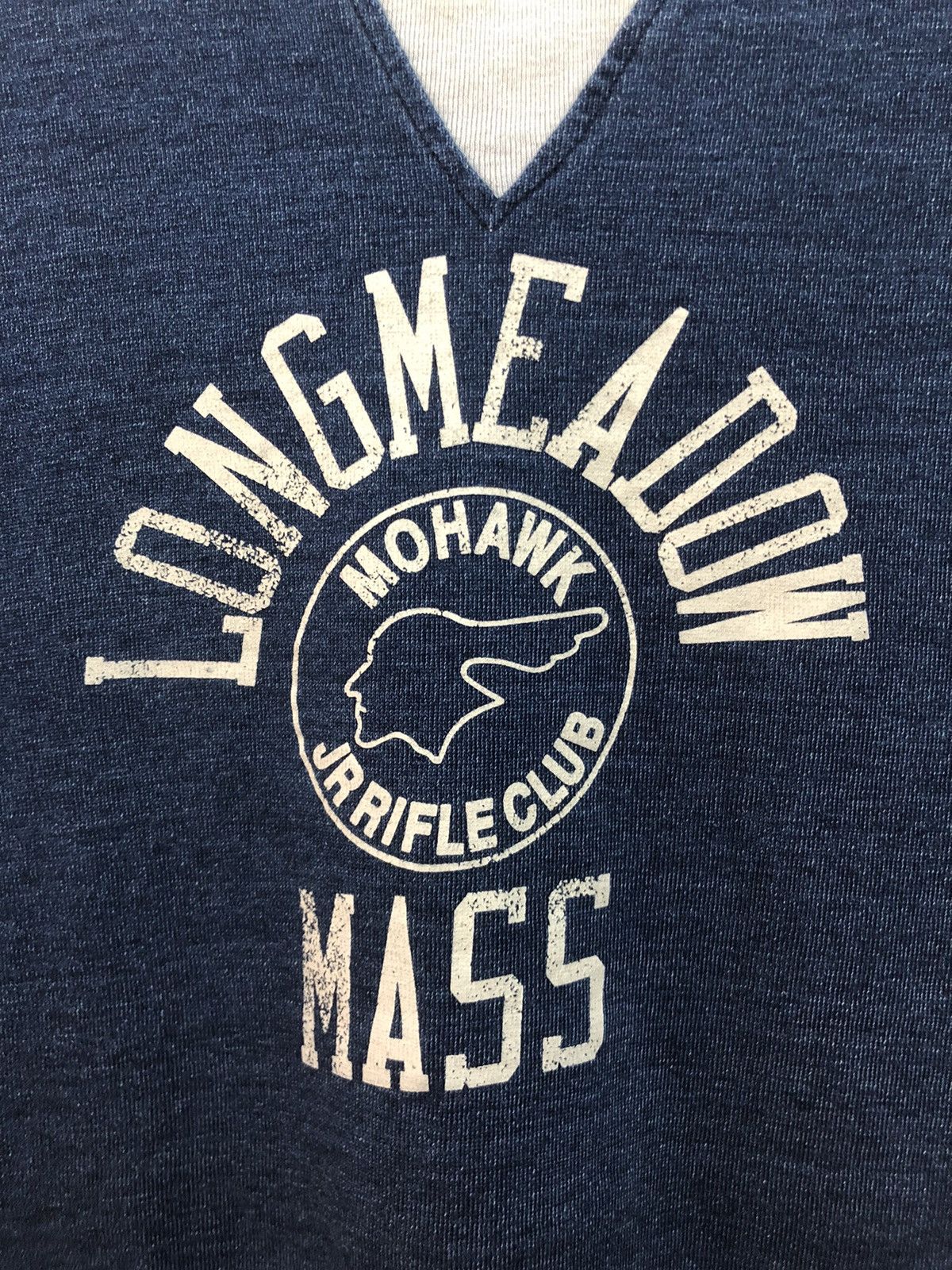 Indigo × Vintage RARE 🔥 50s 60s INSPIRED SINGLE V INDIGO BLUE LONGMEADOW MASS Size US L / EU 52-54 / 3 - 8 Thumbnail