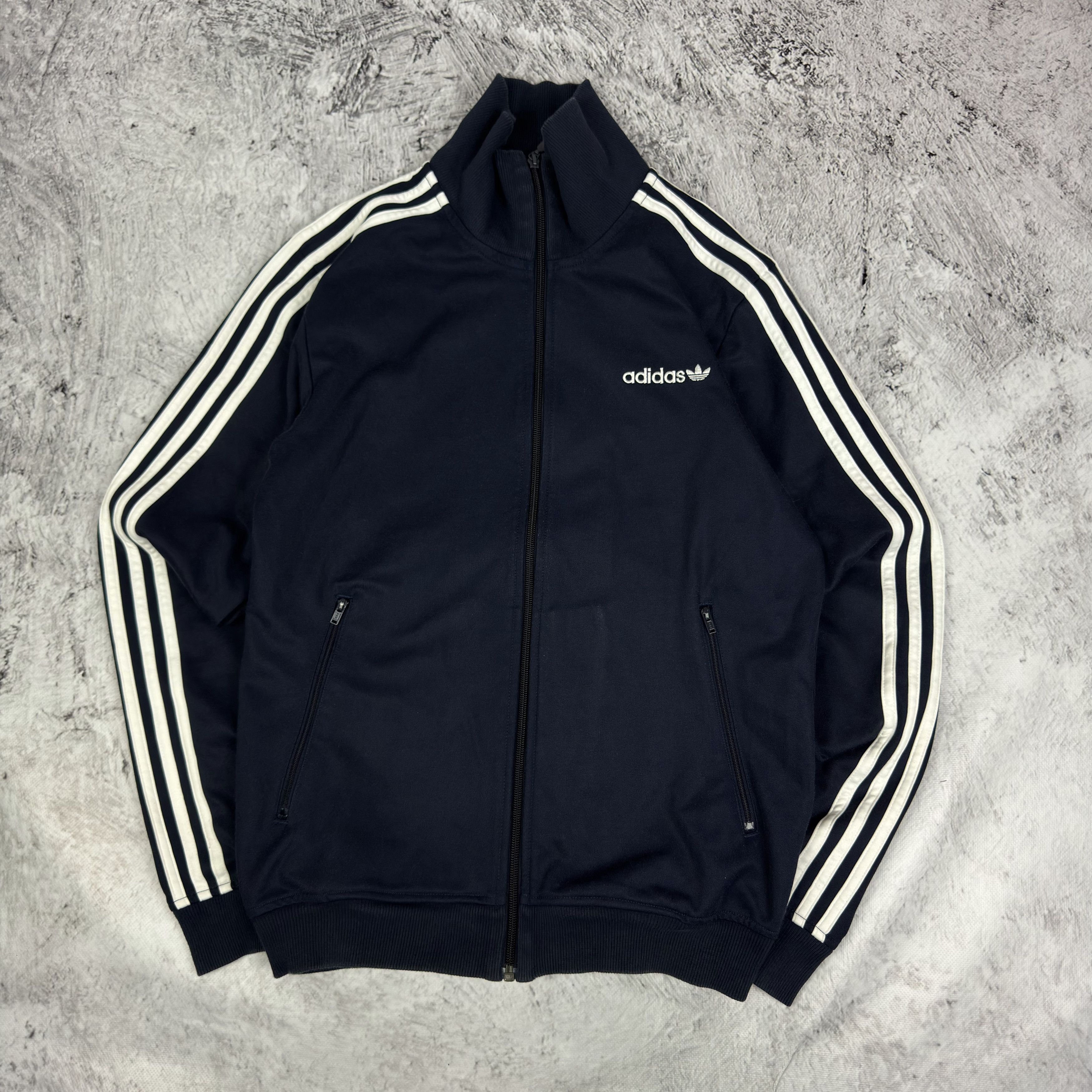 Adidas Adidas Beckenbauer Men's navy Full Zip Track Jacket Small Size US S / EU 44-46 / 1 - 2 Thumbnail