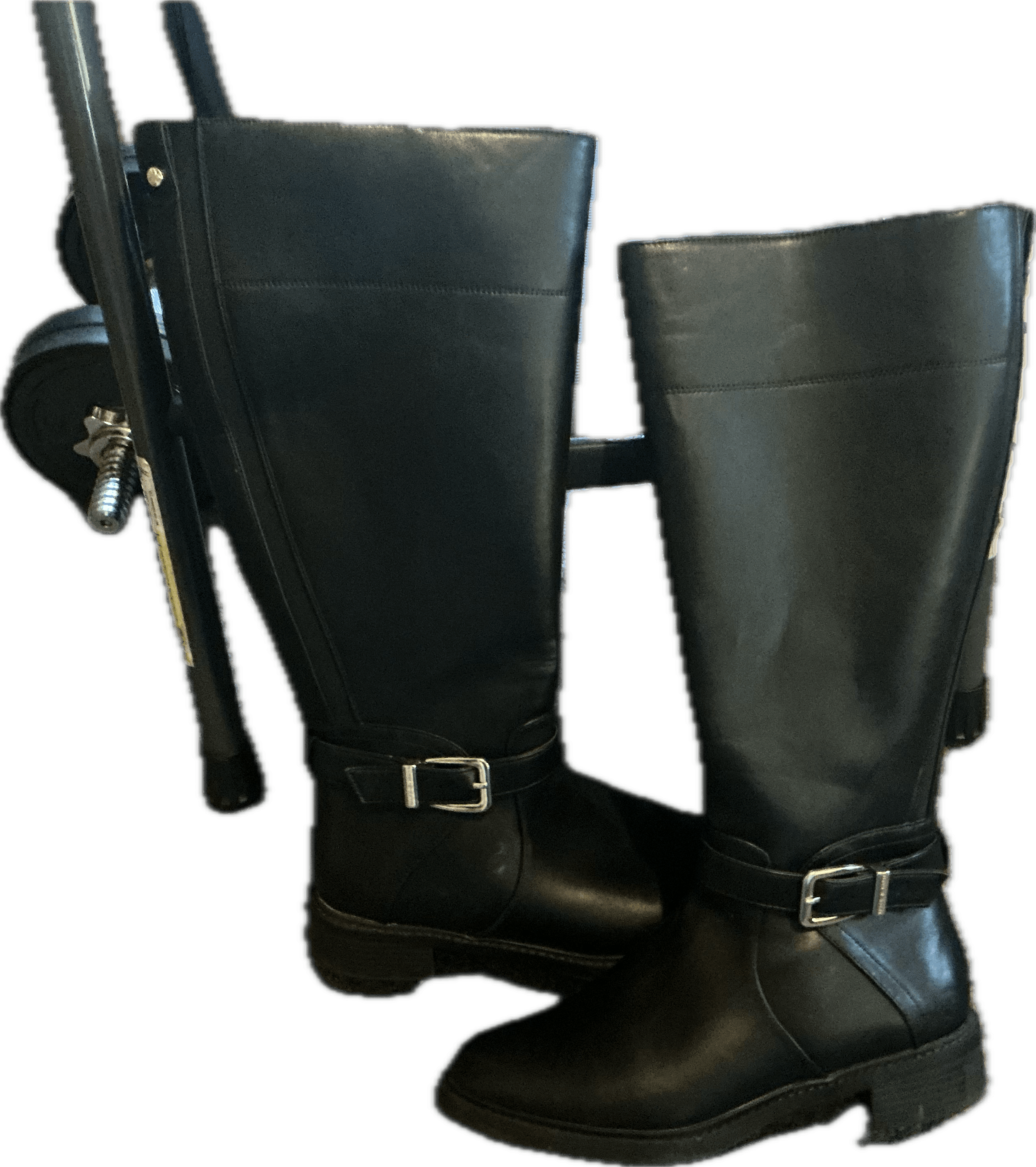 Other Kelly & Katie Black Leather Knee-High Boots 7.5 Size US 7.5 / IT 37.5 - 12 Thumbnail