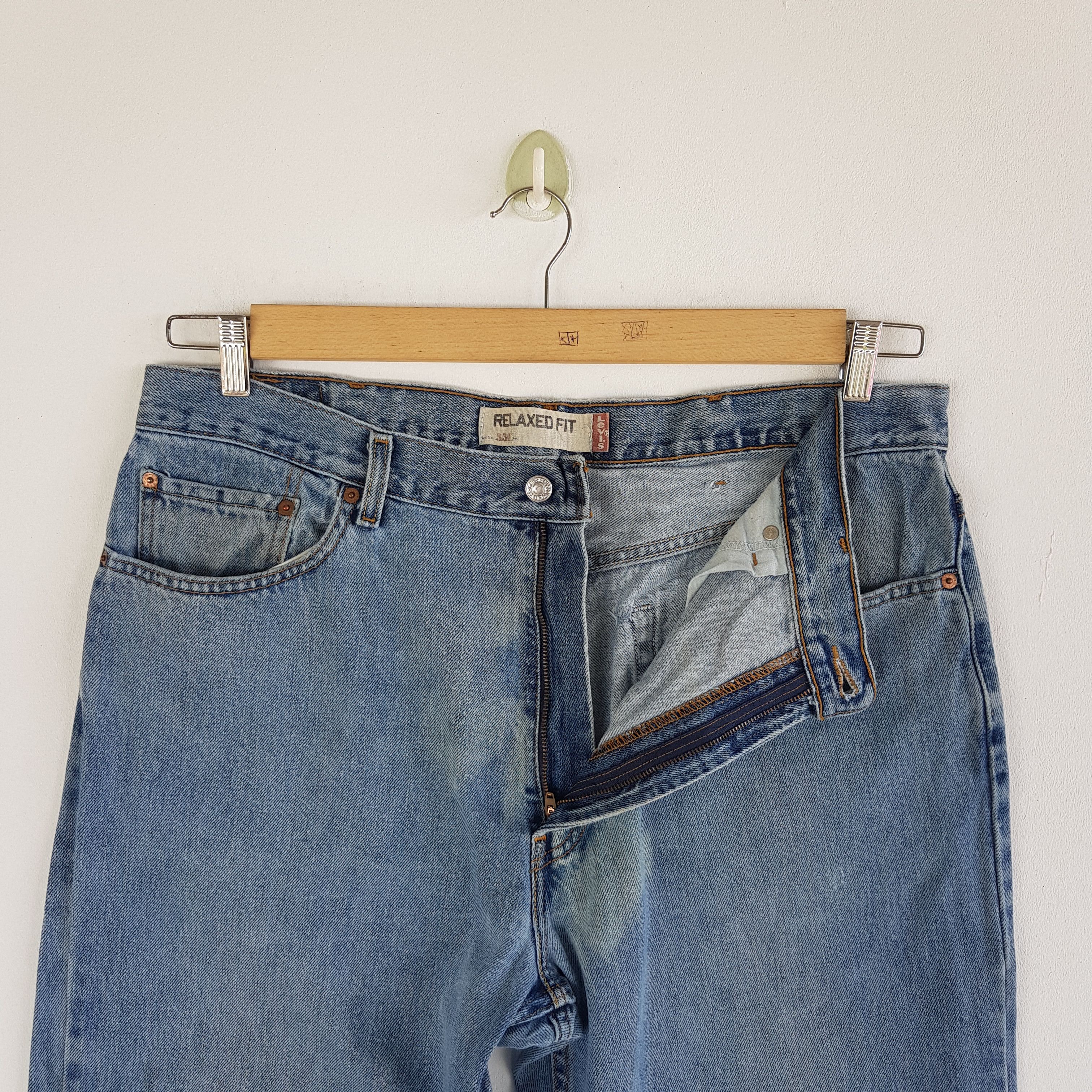 Levi's Vintage Levis 550 Jeans Released Hem Levi's Jeans Denim Size US 38 / EU 54 - 6 Thumbnail