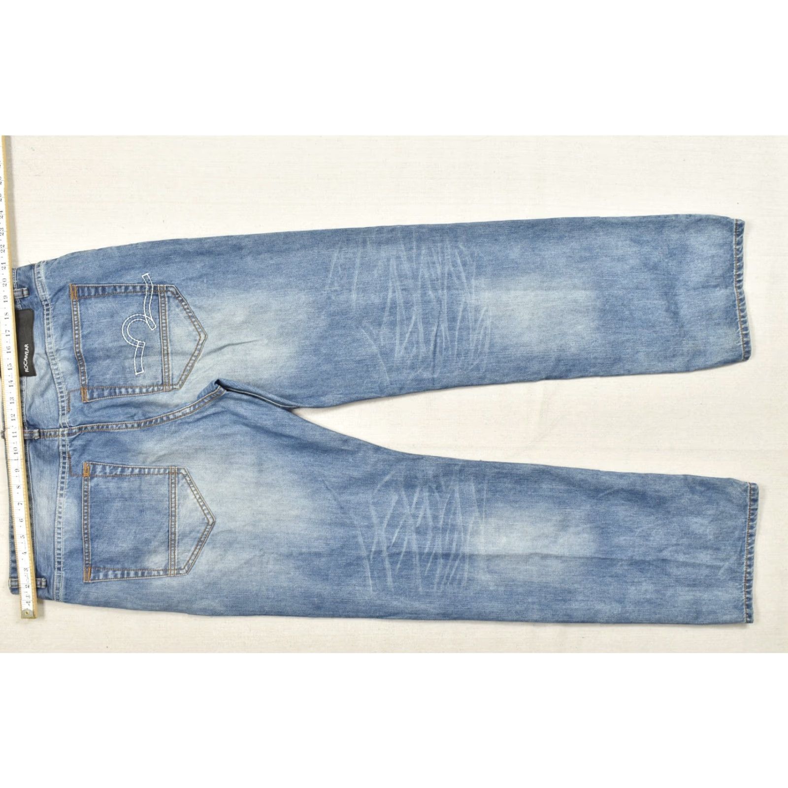 Rocawear Rocawear Men's Jeans Distressed 5-Pocket Denim Blue Straight W38 L33 Hip Hop Y2K Size US 38 / EU 54 - 4 Thumbnail