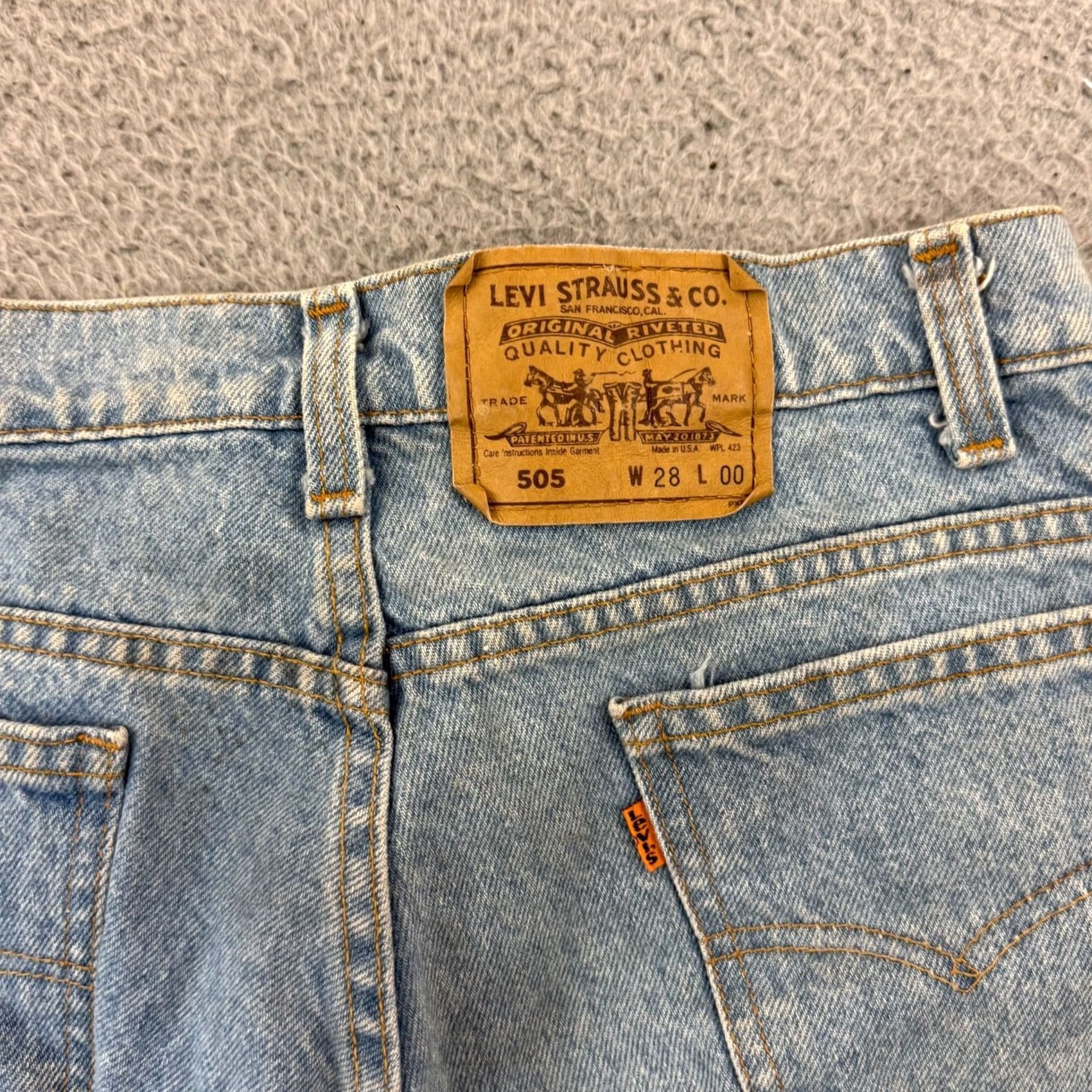 Levi's Vintage Levi's 505 Jeans Shorts Mens 28 Orange Tab Cut Off Loose Skater Y2K 12" Shirt? Size US 28 / EU 44 - 7 Thumbnail