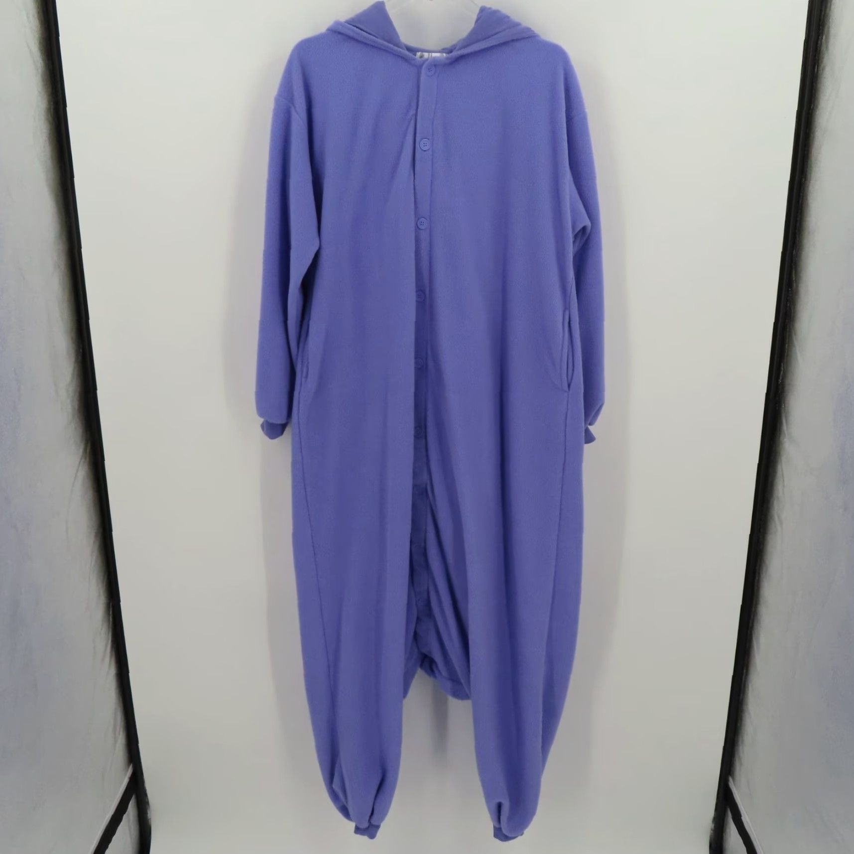 Vintage Sailor Moon Luna One Piece Jumpsuit Unisex Adult One Size fleece Purple Long Sleeve Button Front Pocketed OSFM Women 58.5" Length Size 42" / US 20 - 5 Thumbnail