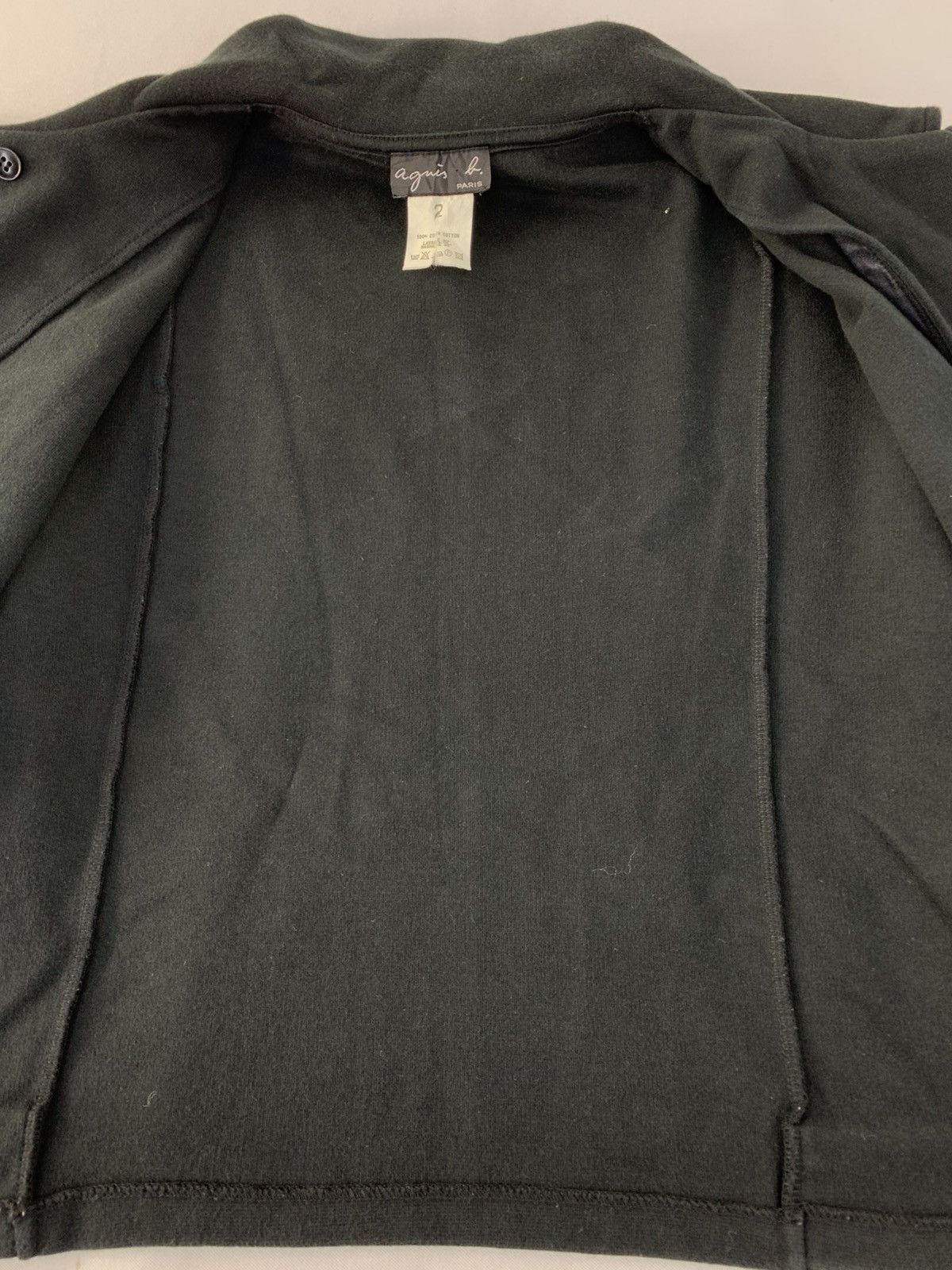 agnes b. 90s Agnes B Paris Peacoat Side Full Zipper Jacket Size S / US 4 / IT 40 - 4 Thumbnail