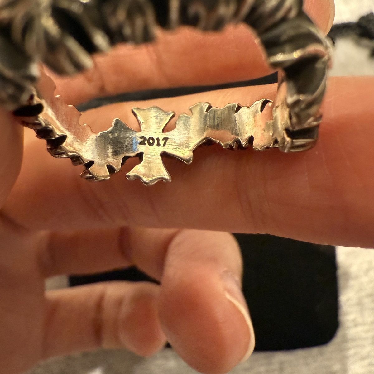 Chrome Hearts Chrome Hearts tiny plus cross ring 9mm Size ONE SIZE - 7 Thumbnail