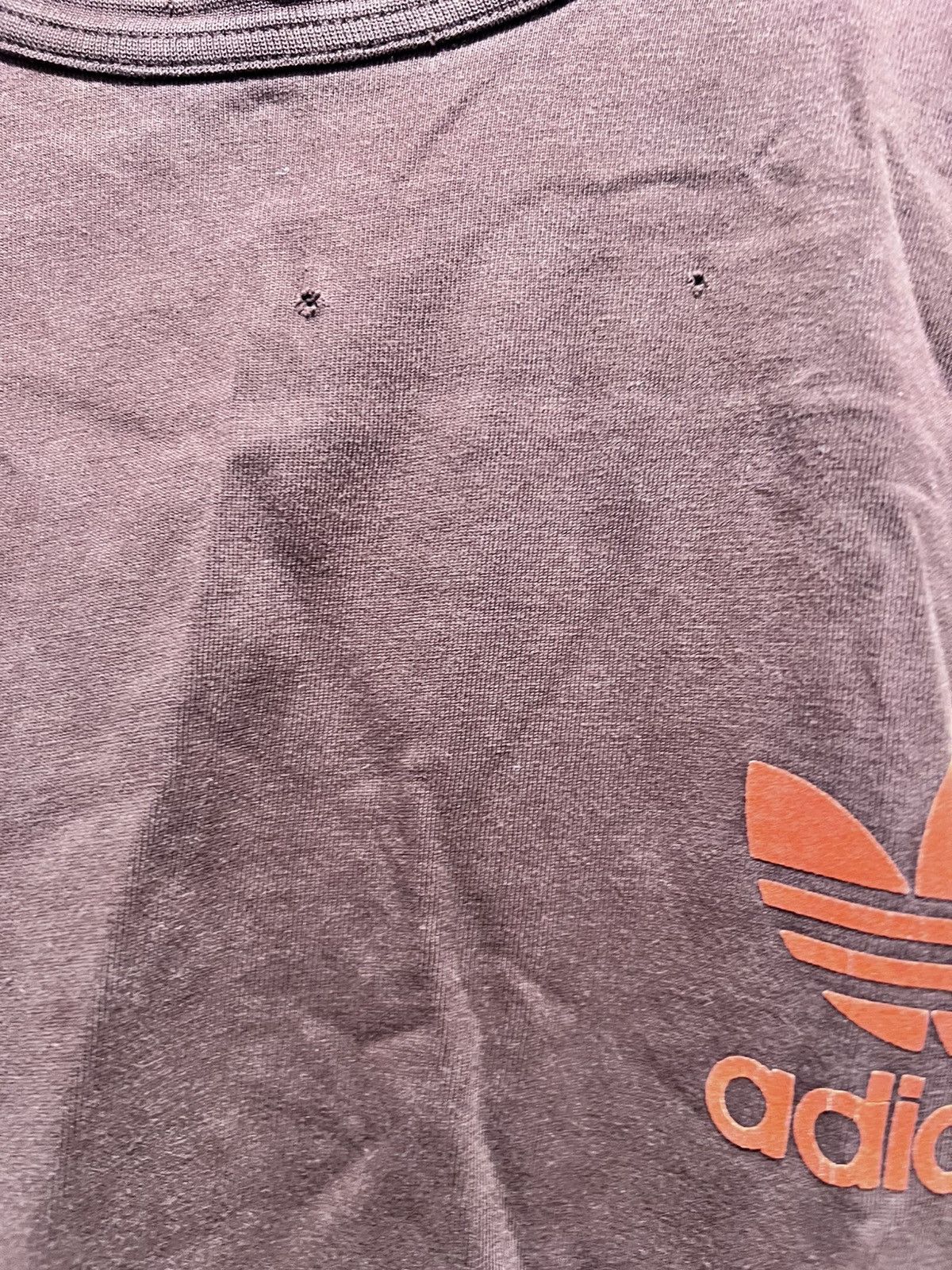 Adidas Vintage brown Adidas three stripe tee Size US XL / EU 56 / 4 - 2 Thumbnail