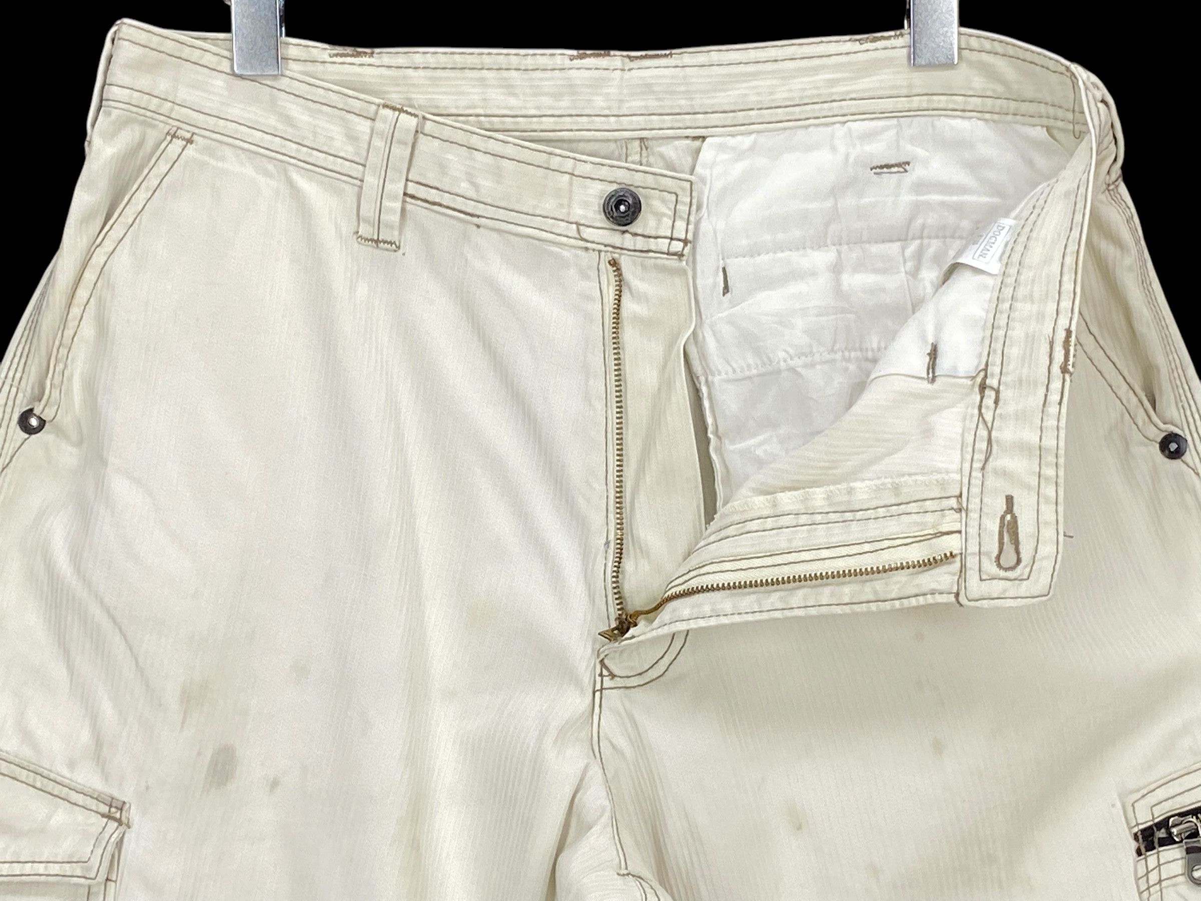 Old Navy Dogman Cargo Denim Pants Workwear Size US 34 / EU 50 - 7 Thumbnail
