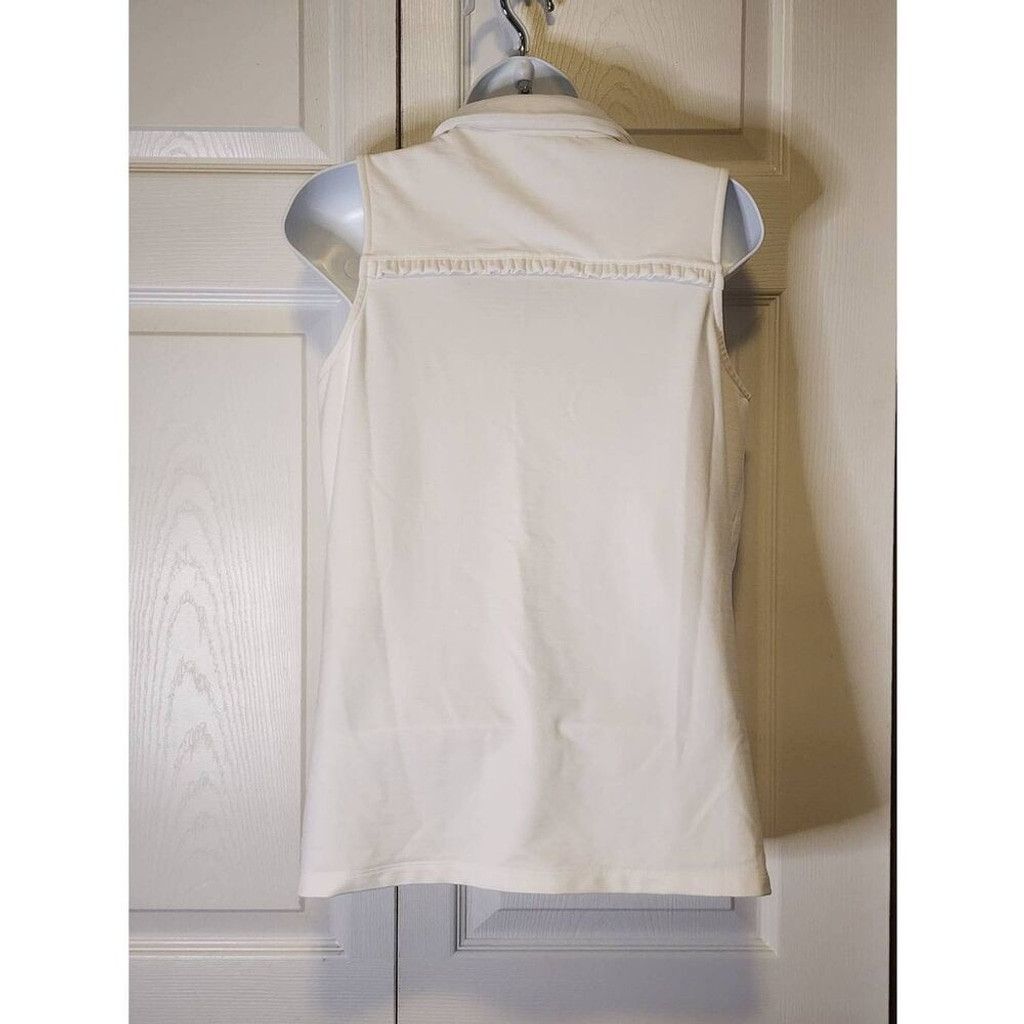 Chicos Chico's White Polo Size S / US 4 / IT 40 - 3 Thumbnail