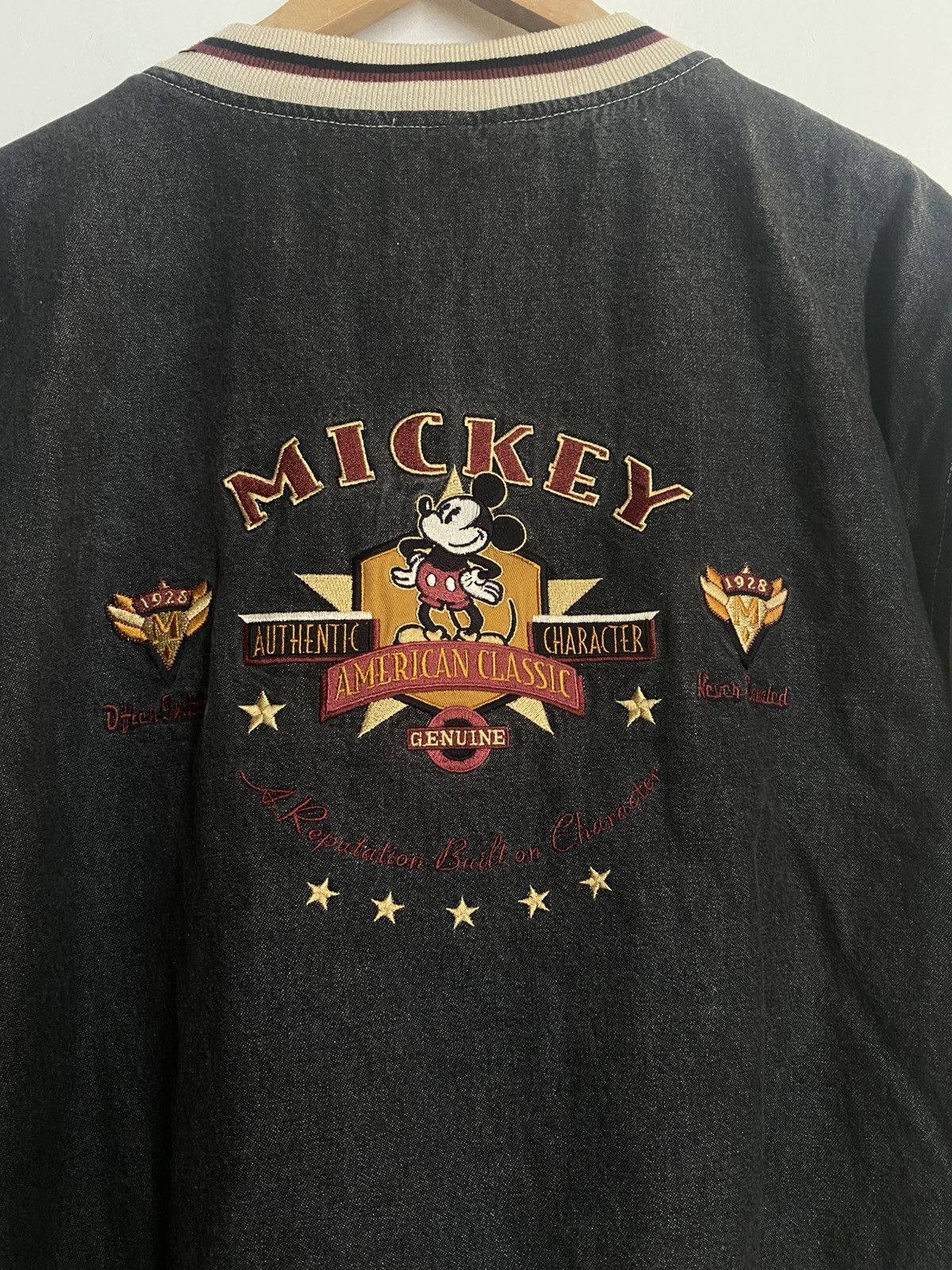 Mickey Mouse × Vintage Micky Mouse 1928 INSANE Varsitiy Jacket from 90s Size US L / EU 52-54 / 3 - 5 Thumbnail