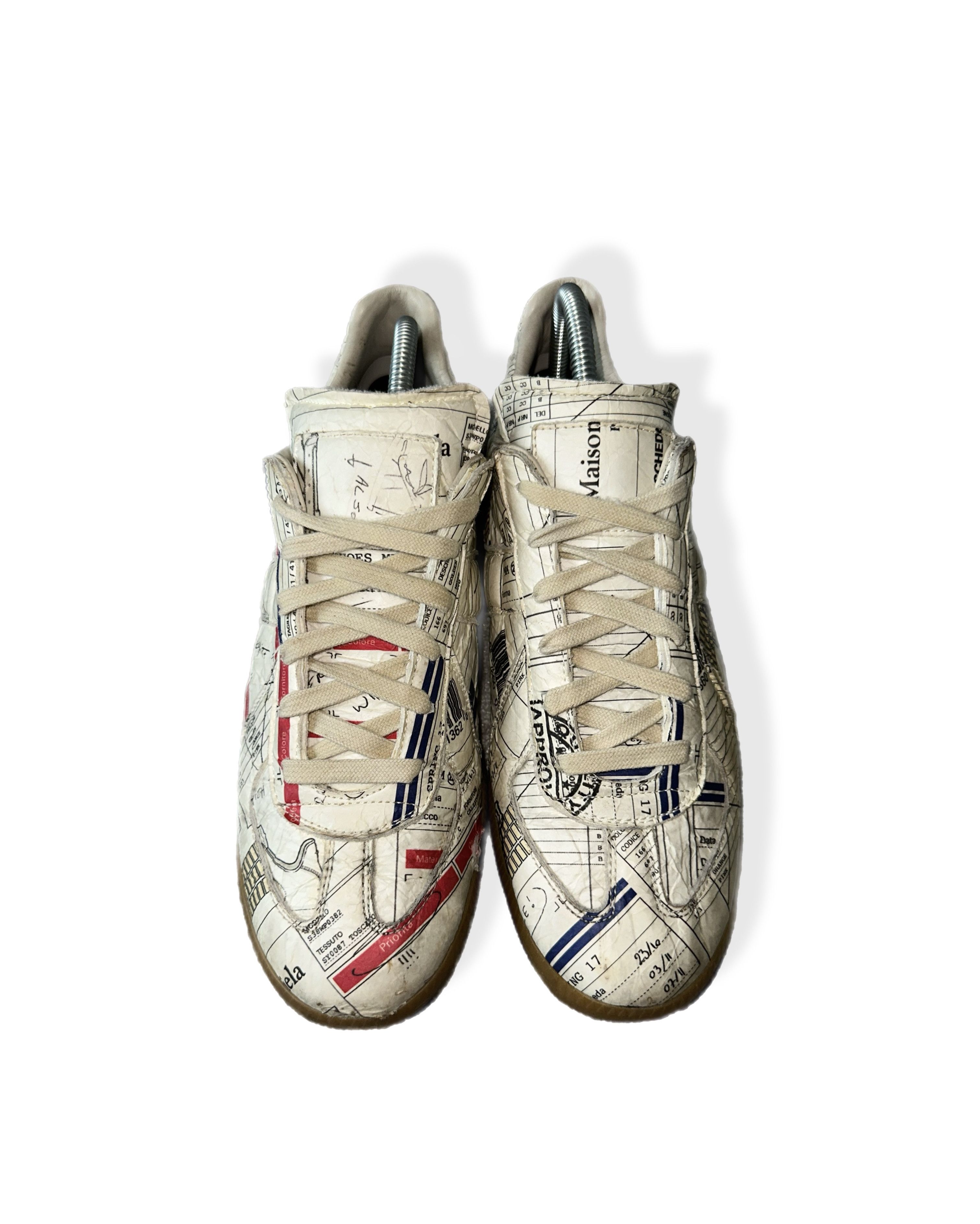 Maison Margiela Maison Margiela GAT “Paper / Collage Print” Rare Size US 8 / EU 41 - 2 Thumbnail