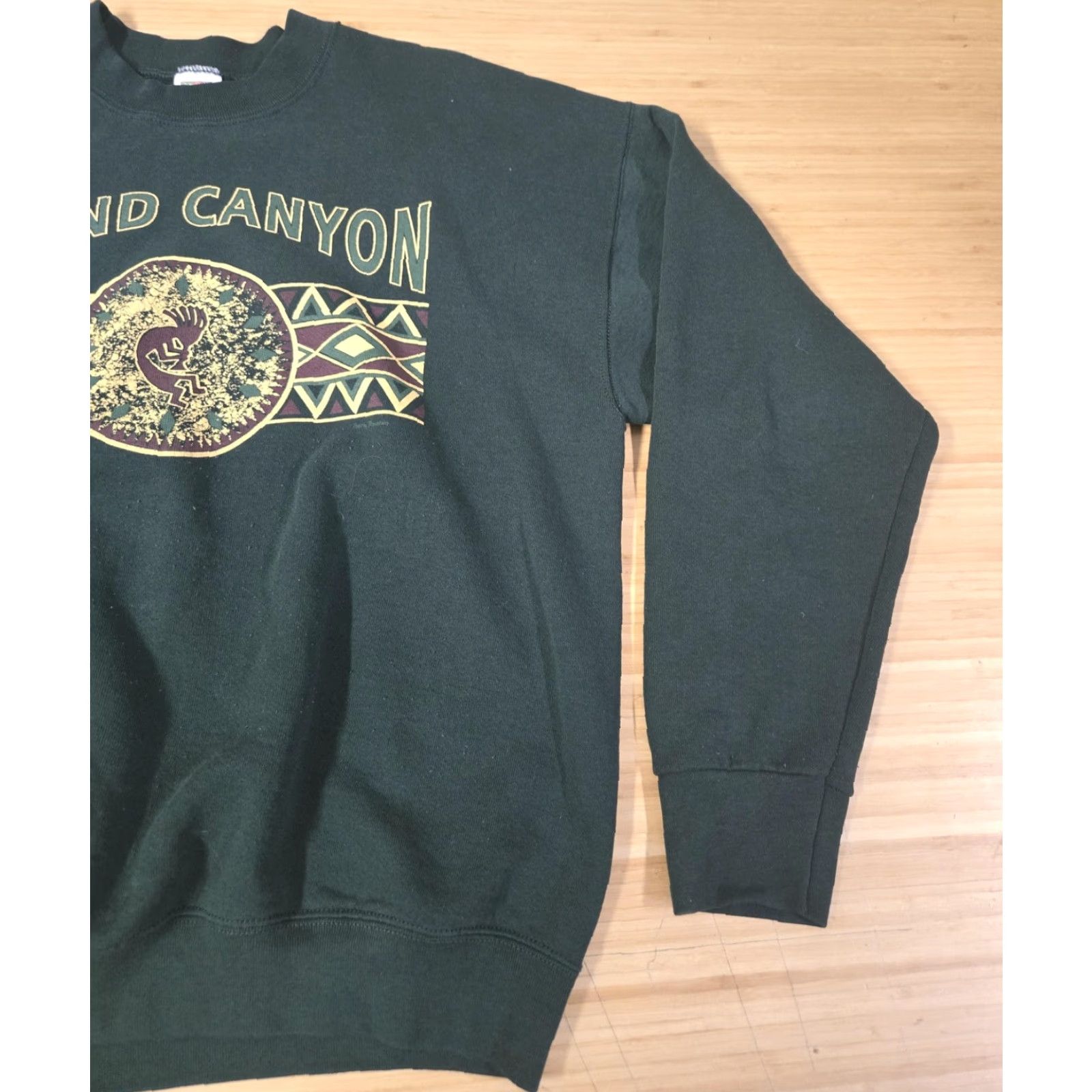 Fruit Of The Loom VINTAGE Grand Canyon Sweatshirt Mens XL Green Crewneck Pullover 90s Fruit Loom Size US XL / EU 56 / 4 - 2 Thumbnail