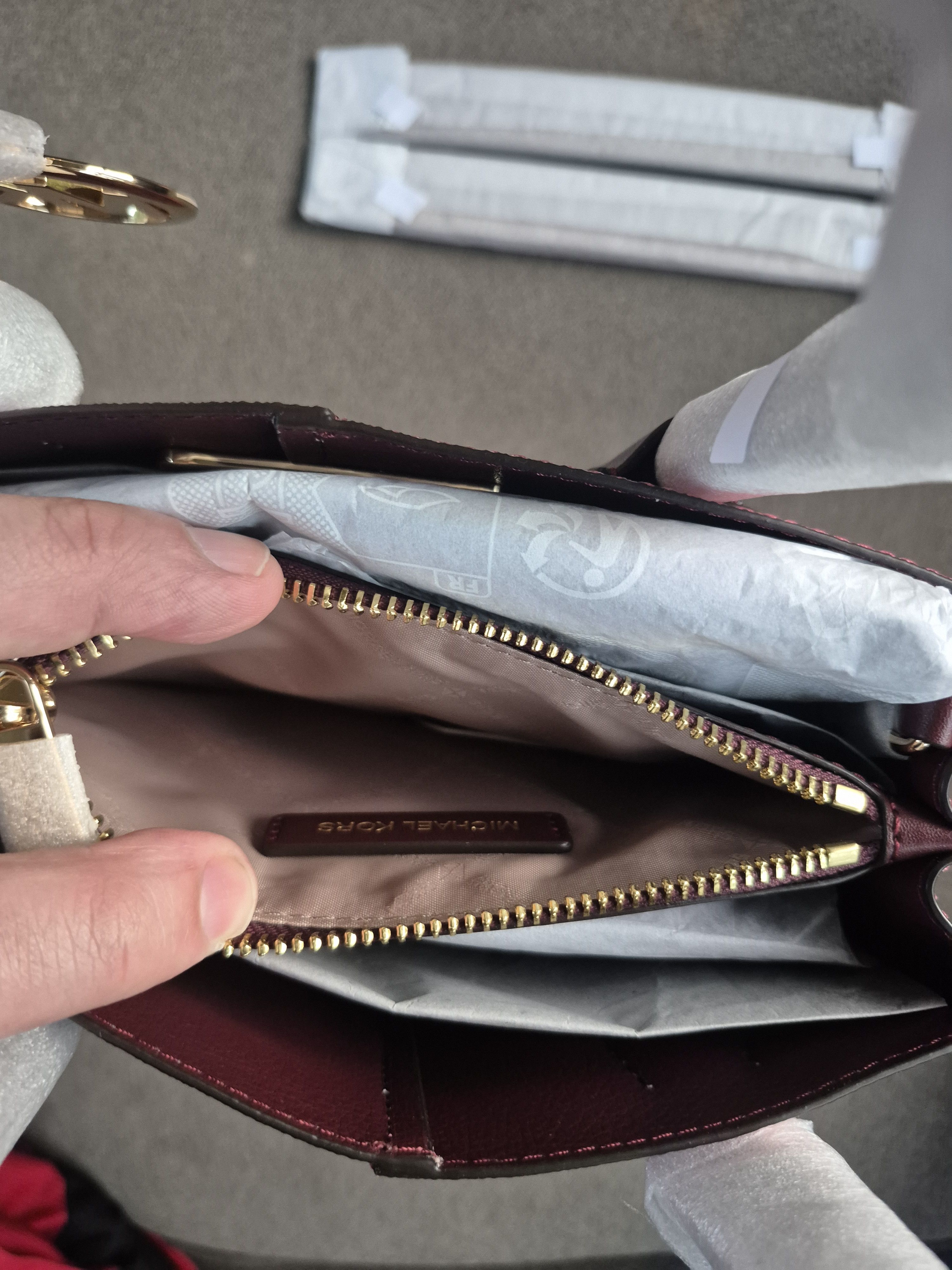 Michael Kors Michael Kors Mercer Two-Tone Logo Crossbody Bag $398 MSRP Size ONE SIZE - 9 Thumbnail