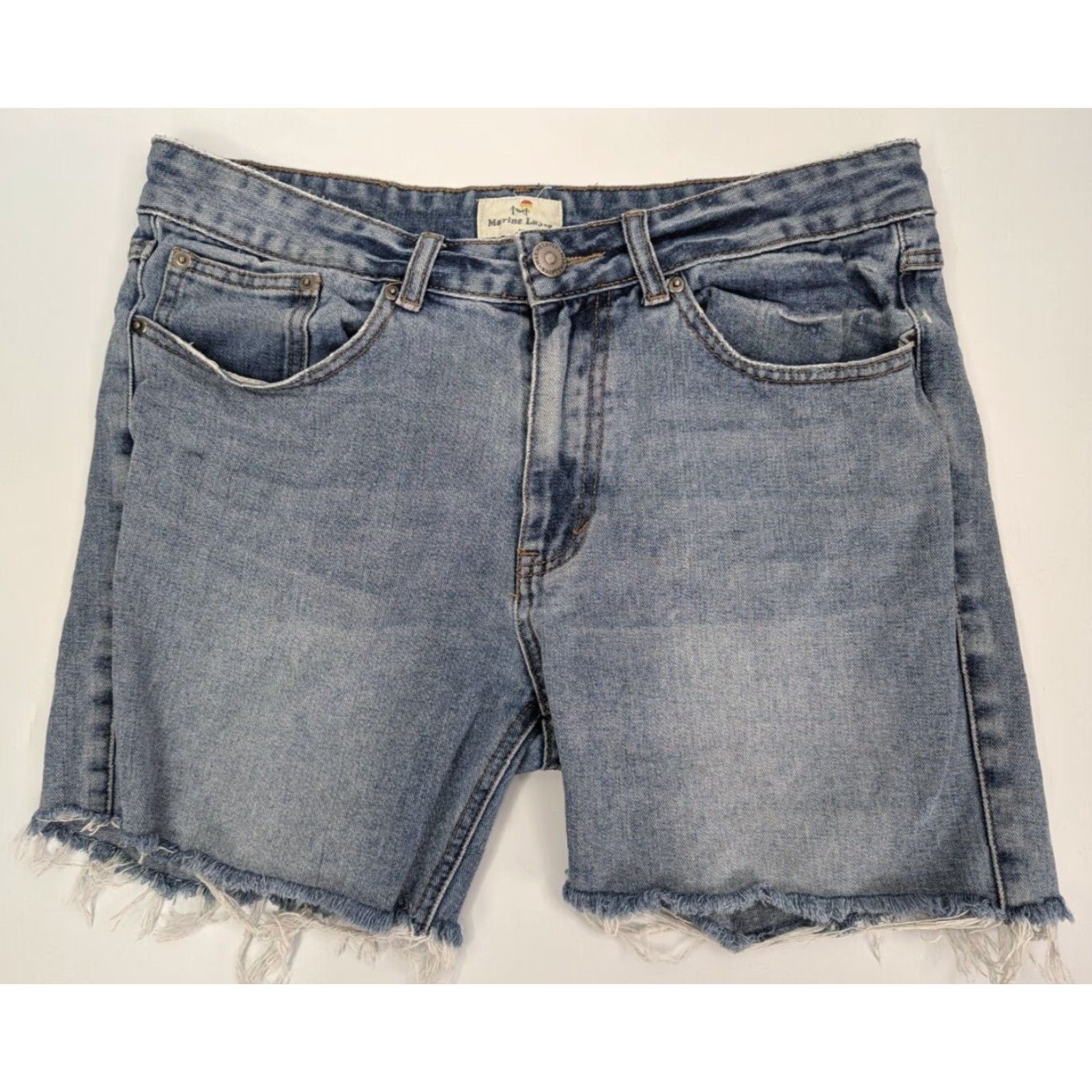 Marine Layer Marine Layer Bermuda Shorts Women's 33 Blue Outdoor Casual Surf Grunge Blue Size 24" / US 00 / IT 34 - 2 Thumbnail