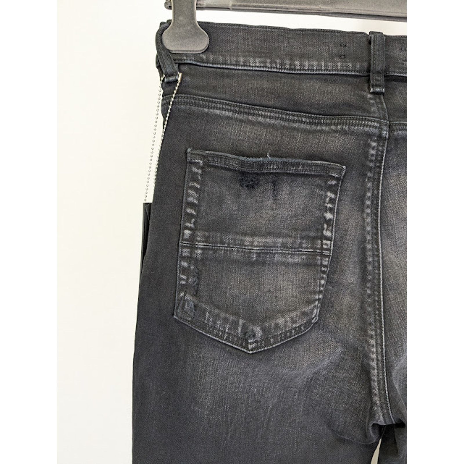Amiri o1rshd1 Stacked Flare Jeans in Aged Black Size US 30 / EU 46 - 18 Thumbnail