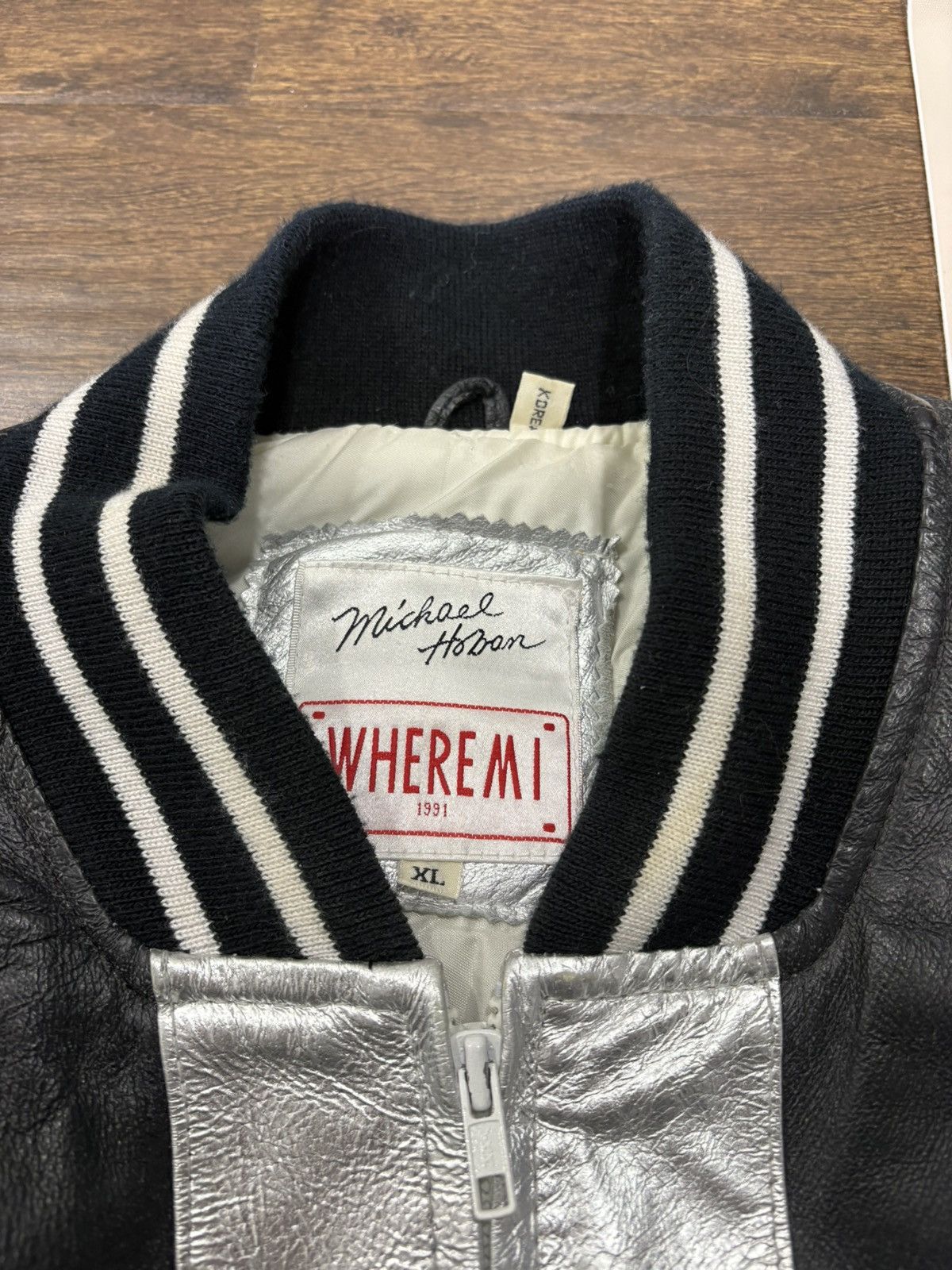 Michael Hoban RARE VINTAGE MICHAEL HOBAN WHEREMI FOOTBALL LEATHER JACKET Size US XL / EU 56 / 4 - 3 Thumbnail