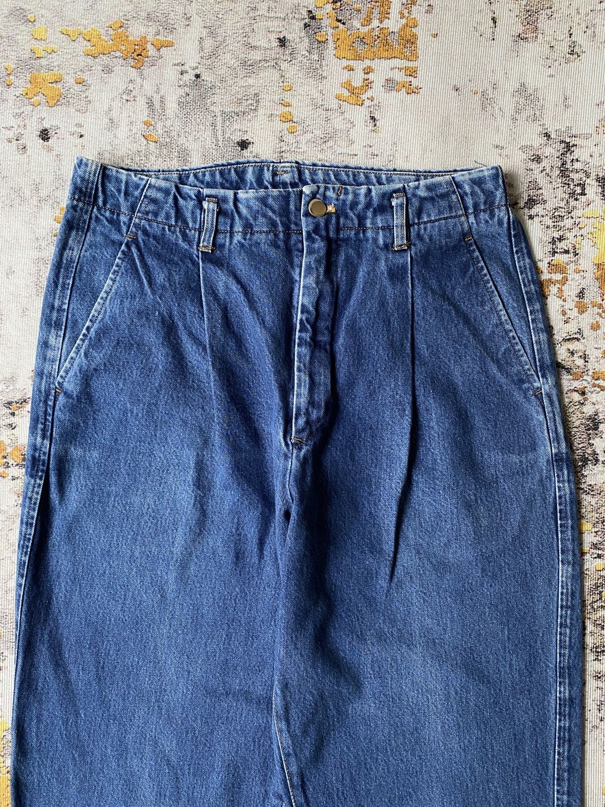 Comme des Garcons Homme Vintage 80’s Comme Des Garcons Homme Cropped Baggy Jeans Size US 31 - 5 Thumbnail
