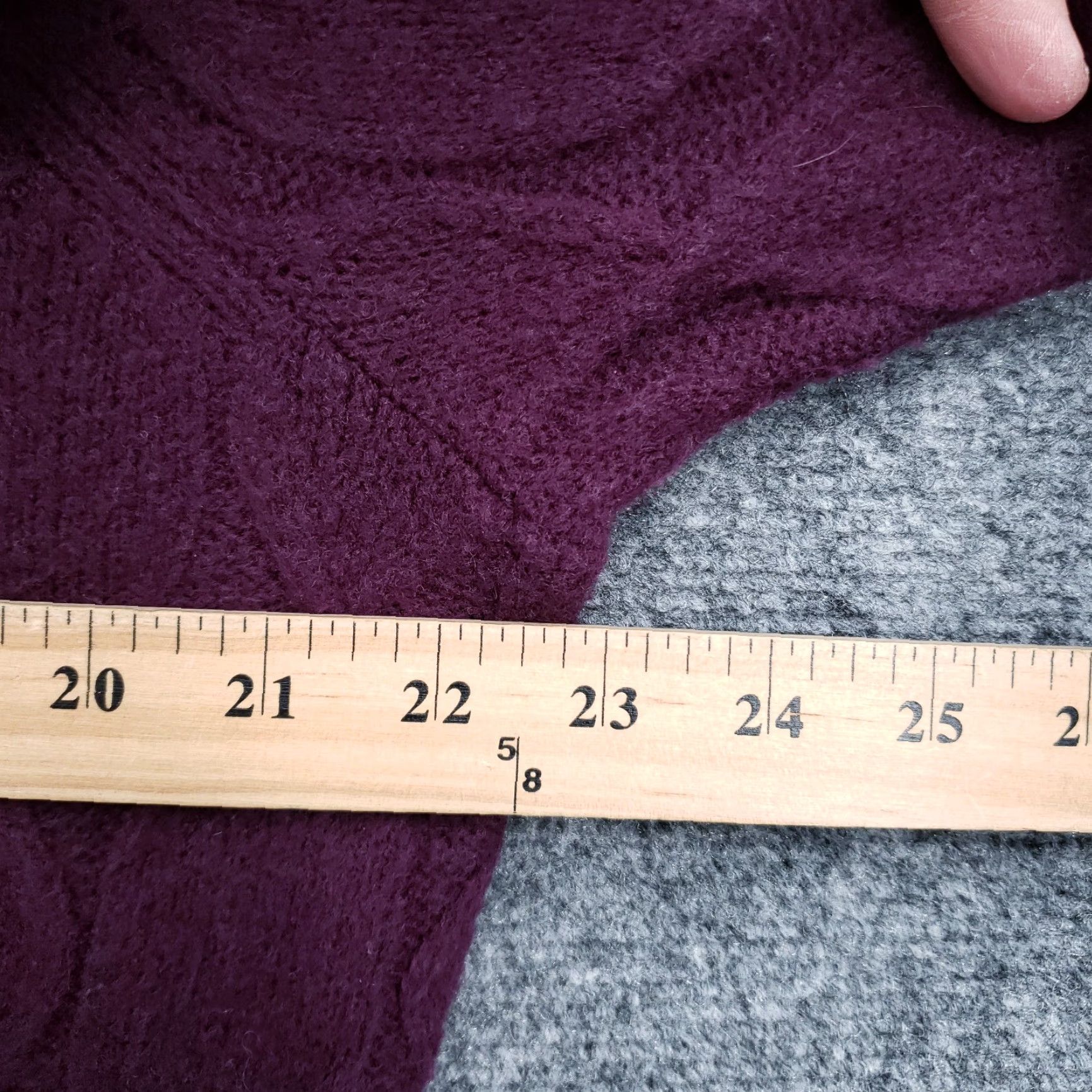 Talbots Talbots Sweater Womens XLP Purple Cable-Knit Wool Blend Crew Neck Pullover All Seasons Ladies Petite 70s? Size XL / US 12-14 / IT 48-50 - 6 Thumbnail