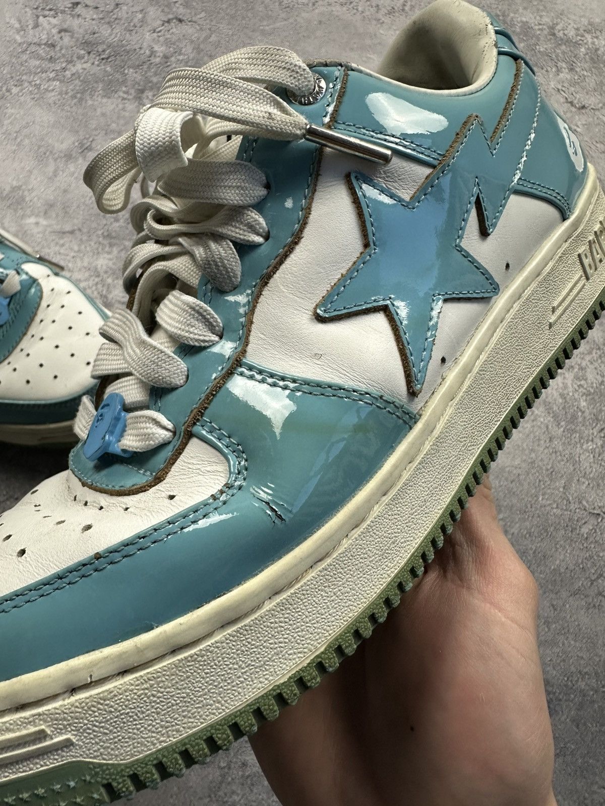 Bape A Bathing Ape Bape Sta Blue White Sneakers size 8.5 Size US 8.5 / EU 41-42 - 19 Thumbnail