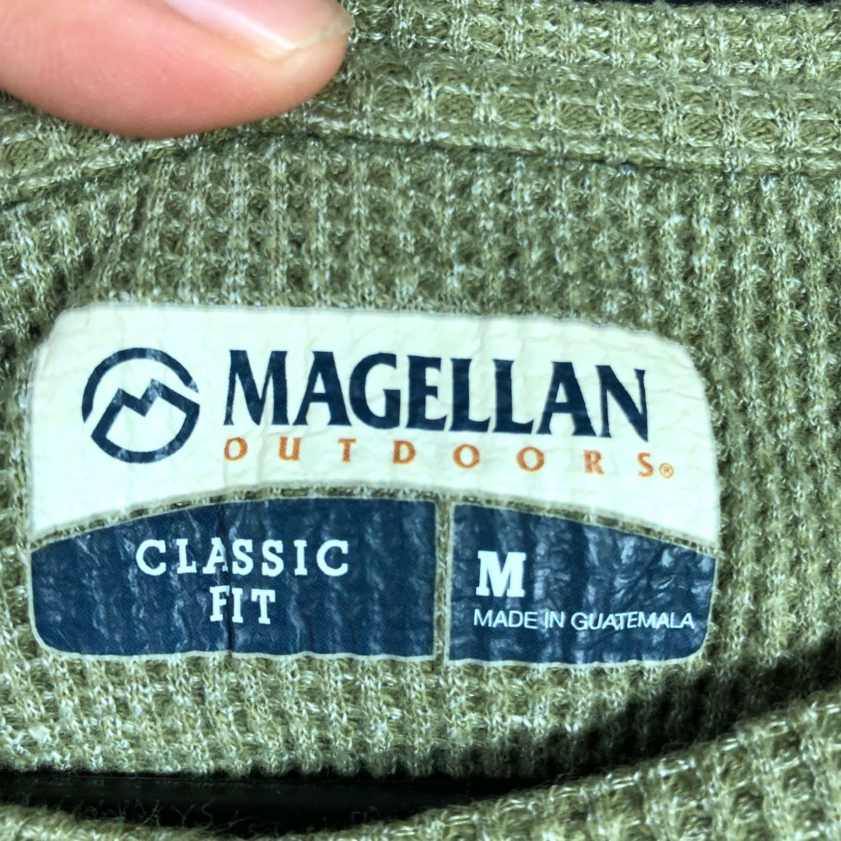 Vintage Magellan Outdoors Mens Shirt Green Classic Fit Waffle Knit Long Sleeve Stretch M Shirt Mens Green Classic Fit Waffle Knit Long Sleeve M Size US M / EU 48-50 / 2 - 6 Thumbnail
