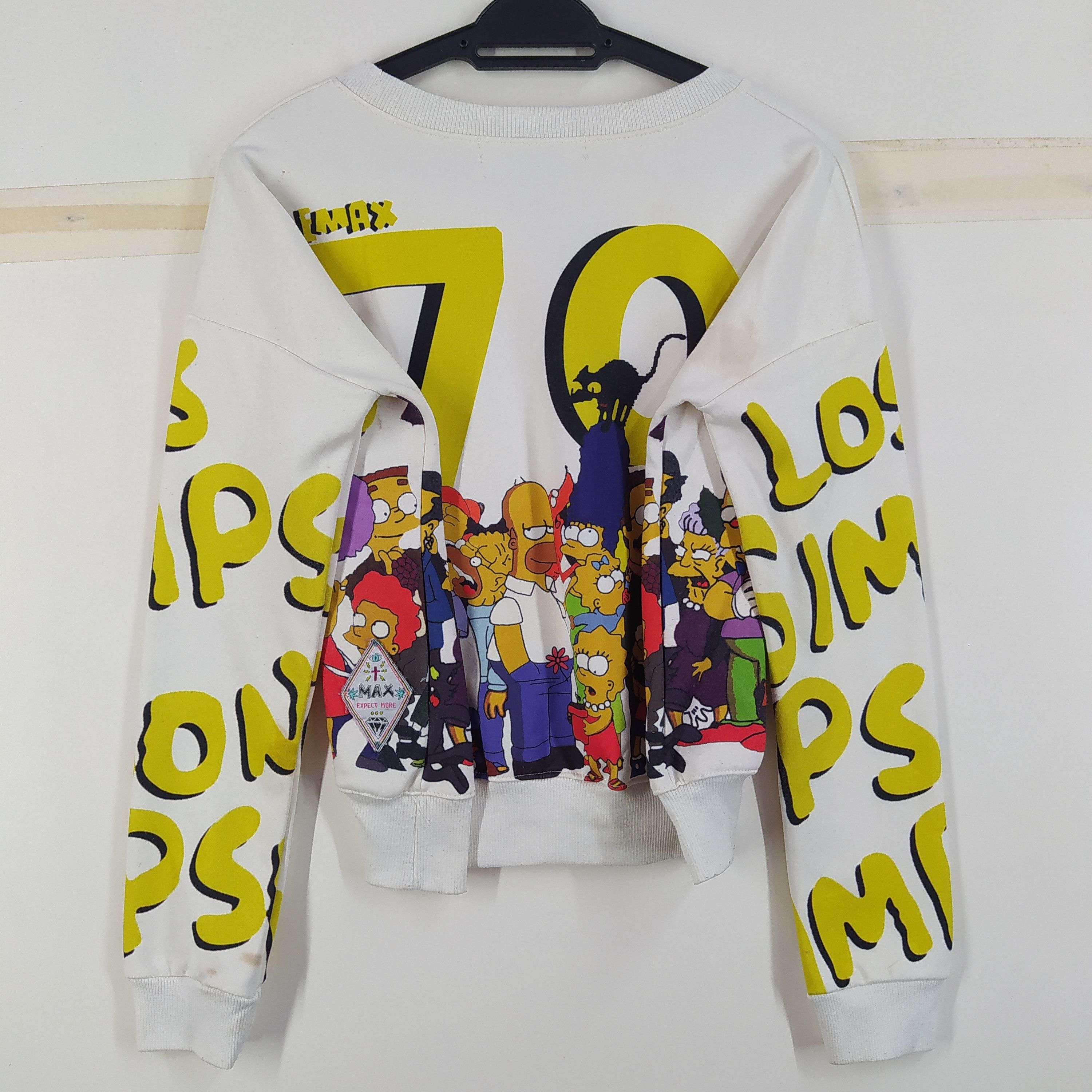 Designer × Vintage Vintage EMAX The Simpsons Crop Top Big Print Big Logo Rare Size US M / EU 48-50 / 2 - 10 Thumbnail