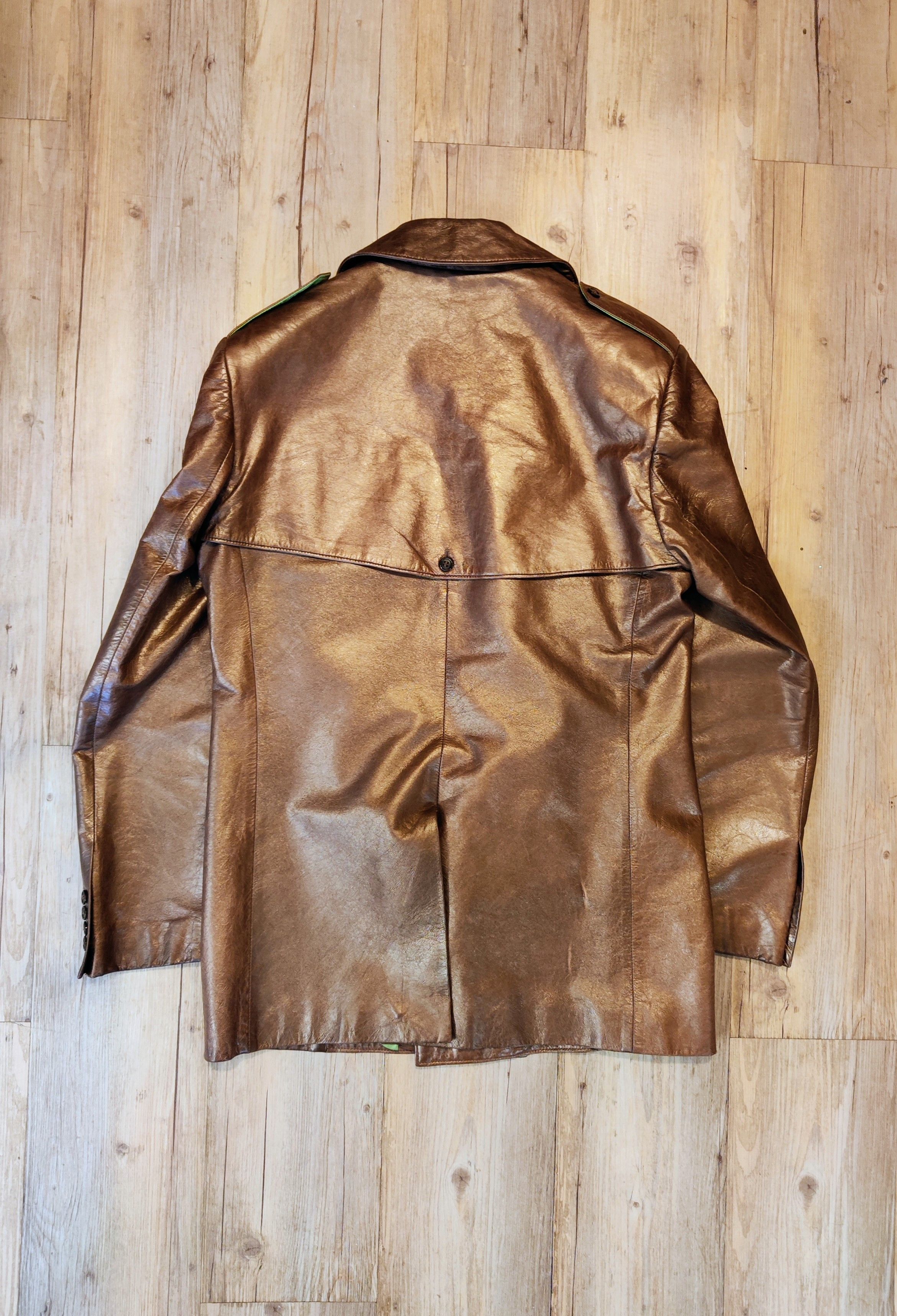Ozwald Boateng GRAIL! Runway gold leather jacket SS07.Like Tom Ford Size US L / EU 52-54 / 3 - 8 Thumbnail