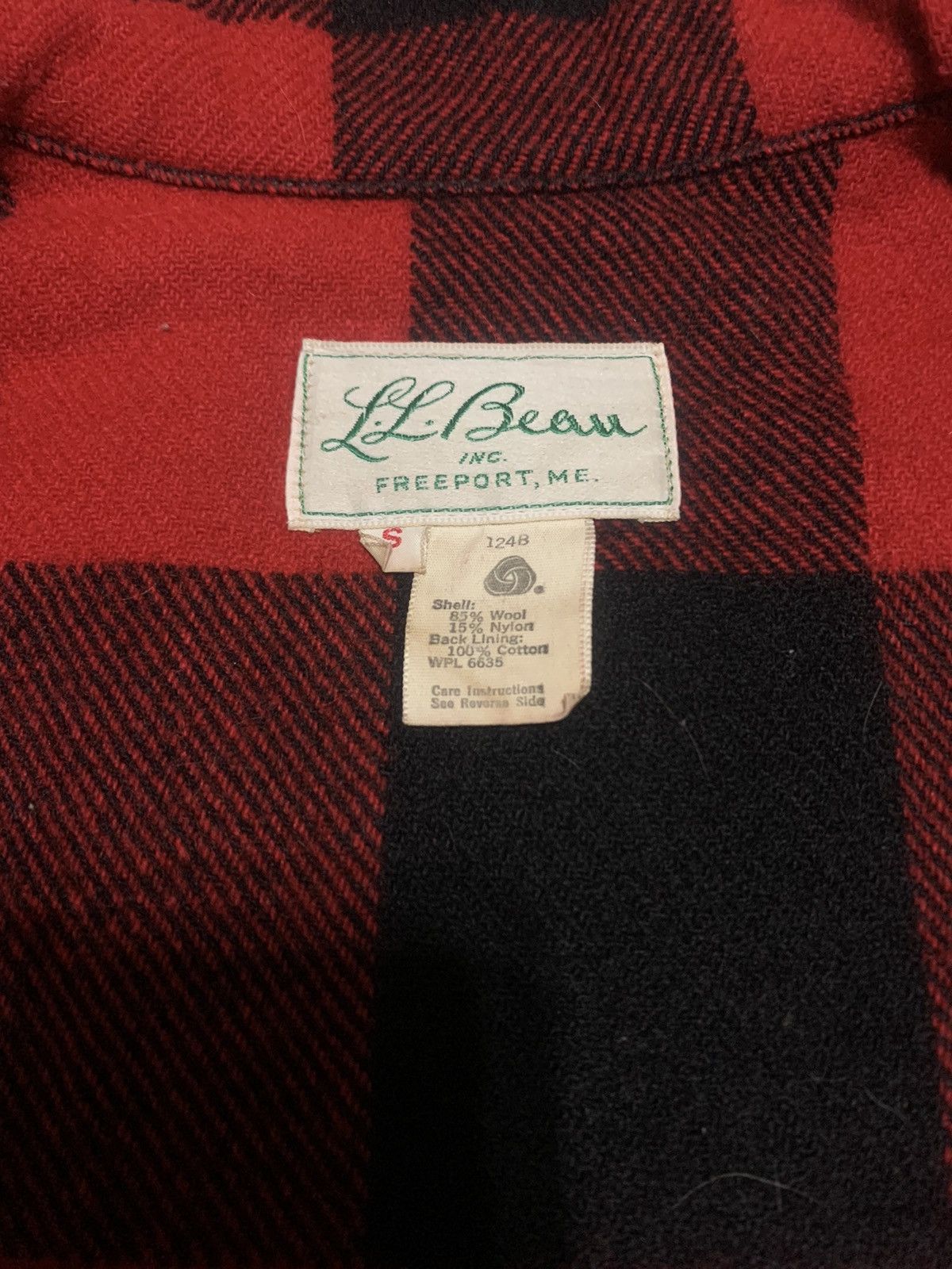 L.L. Bean Vintage L.L Beans Plaid Wool Flannel Shirt Jacket Size US S / EU 44-46 / 1 - 7 Thumbnail