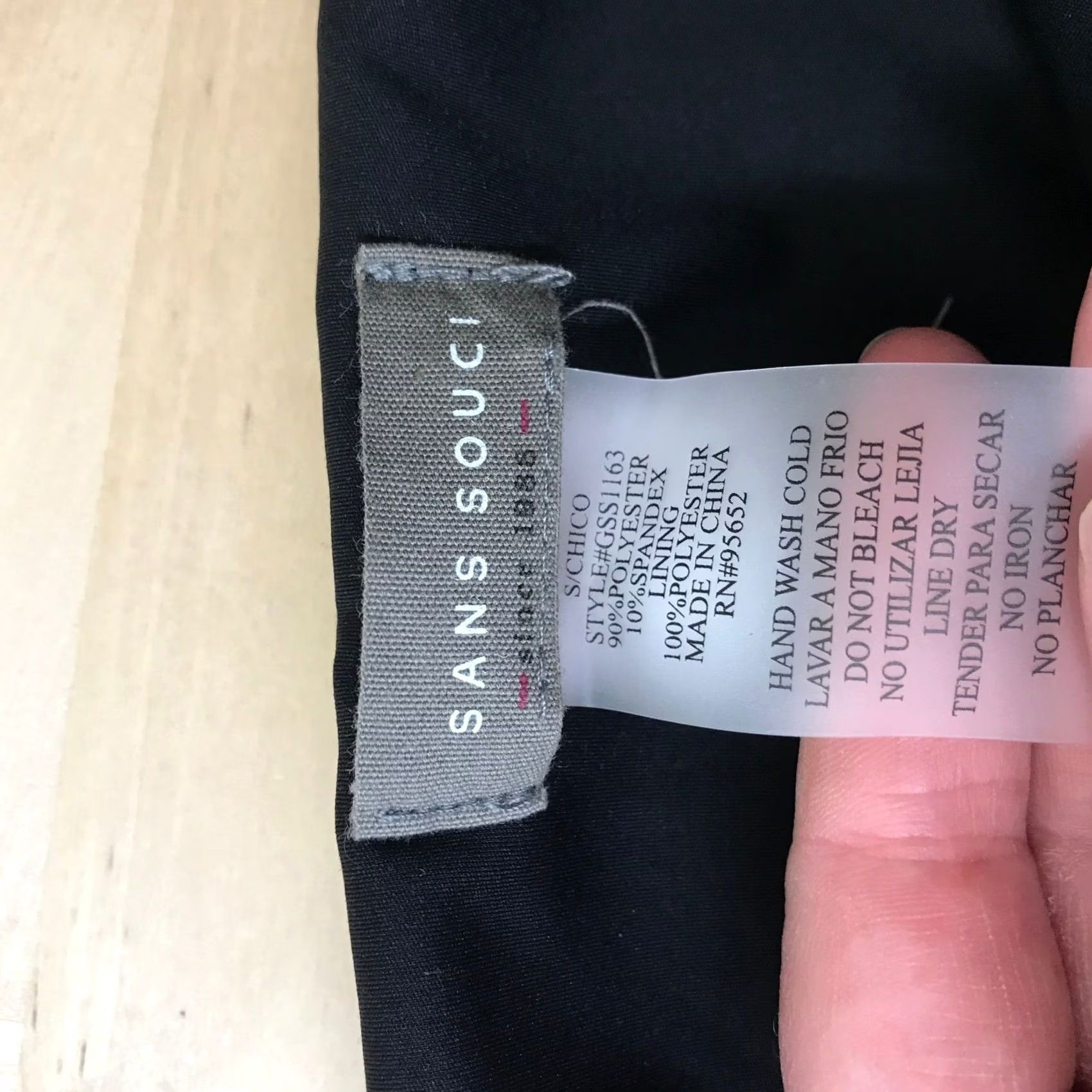 Vintage Sans Souci Black Ruffle Smocked Skirt Size Small Size 28" / US 6 / IT 42 - 7 Thumbnail