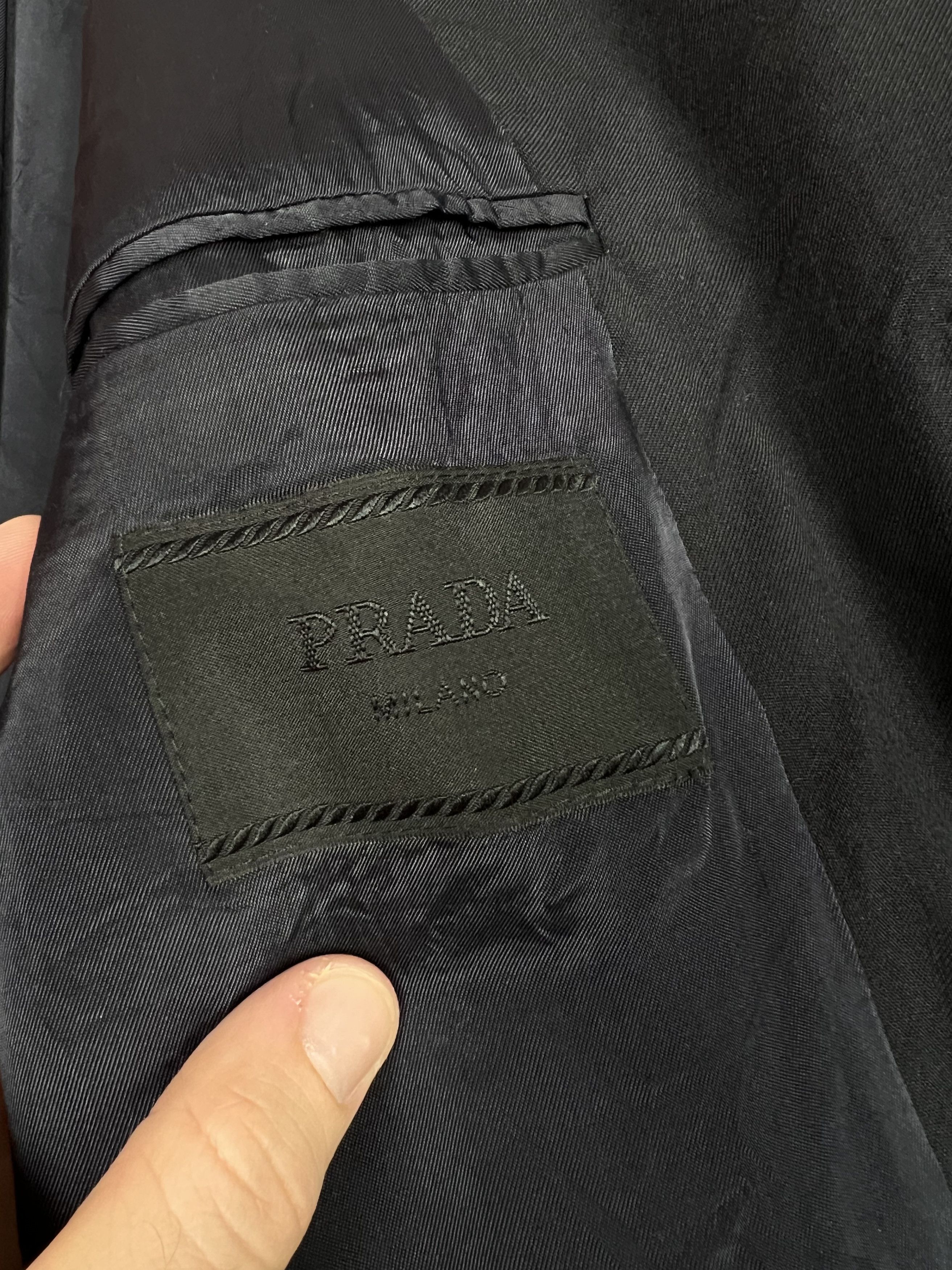 Prada Prada milano classic blazer Italy black designer Size 50R - 9 Thumbnail