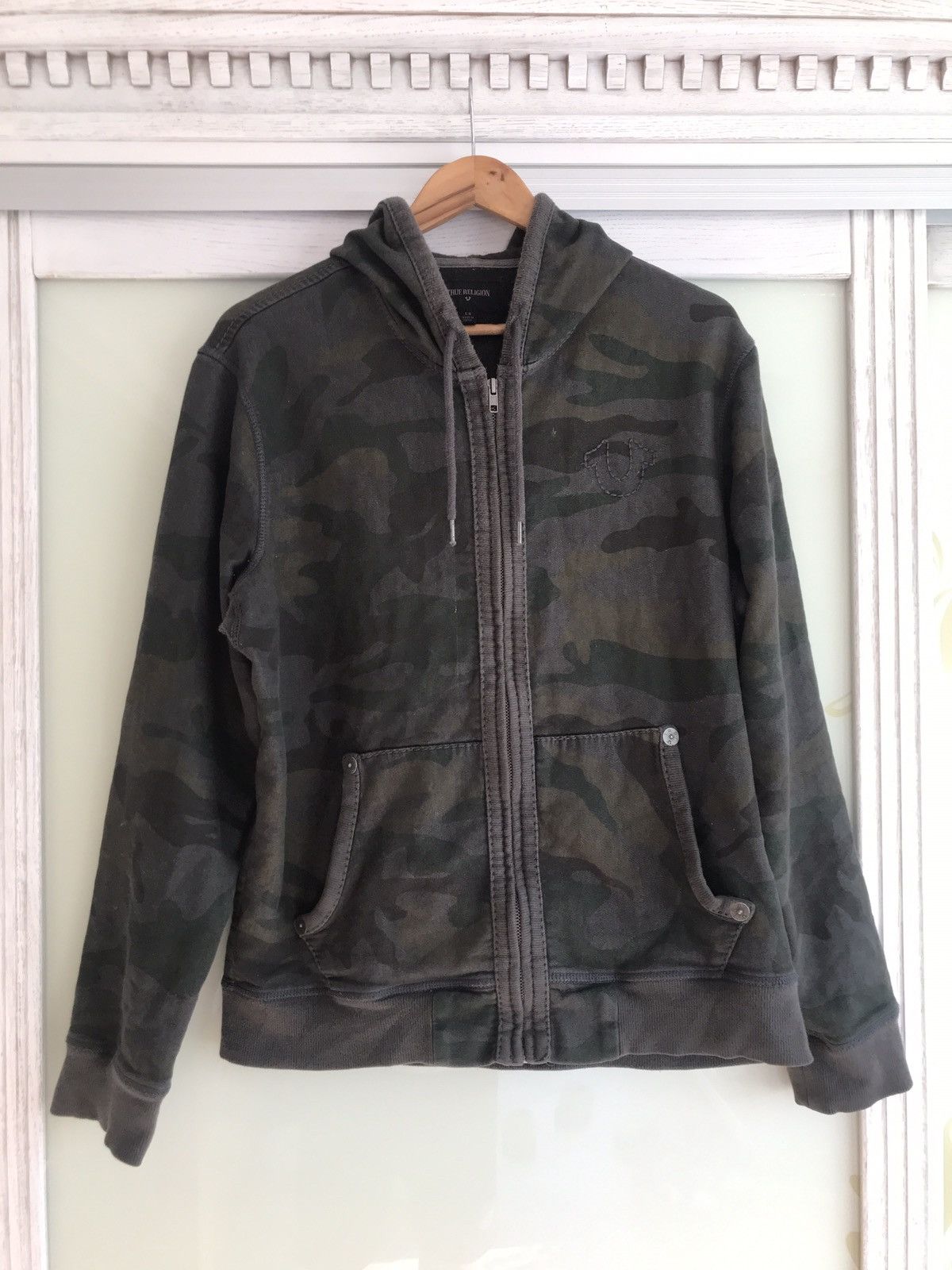 True Religion × Vintage Vintage True Religion Zip Hoodie Japanese Brand Y2K 90’s Size US M / EU 48-50 / 2 - 1 Thumbnail