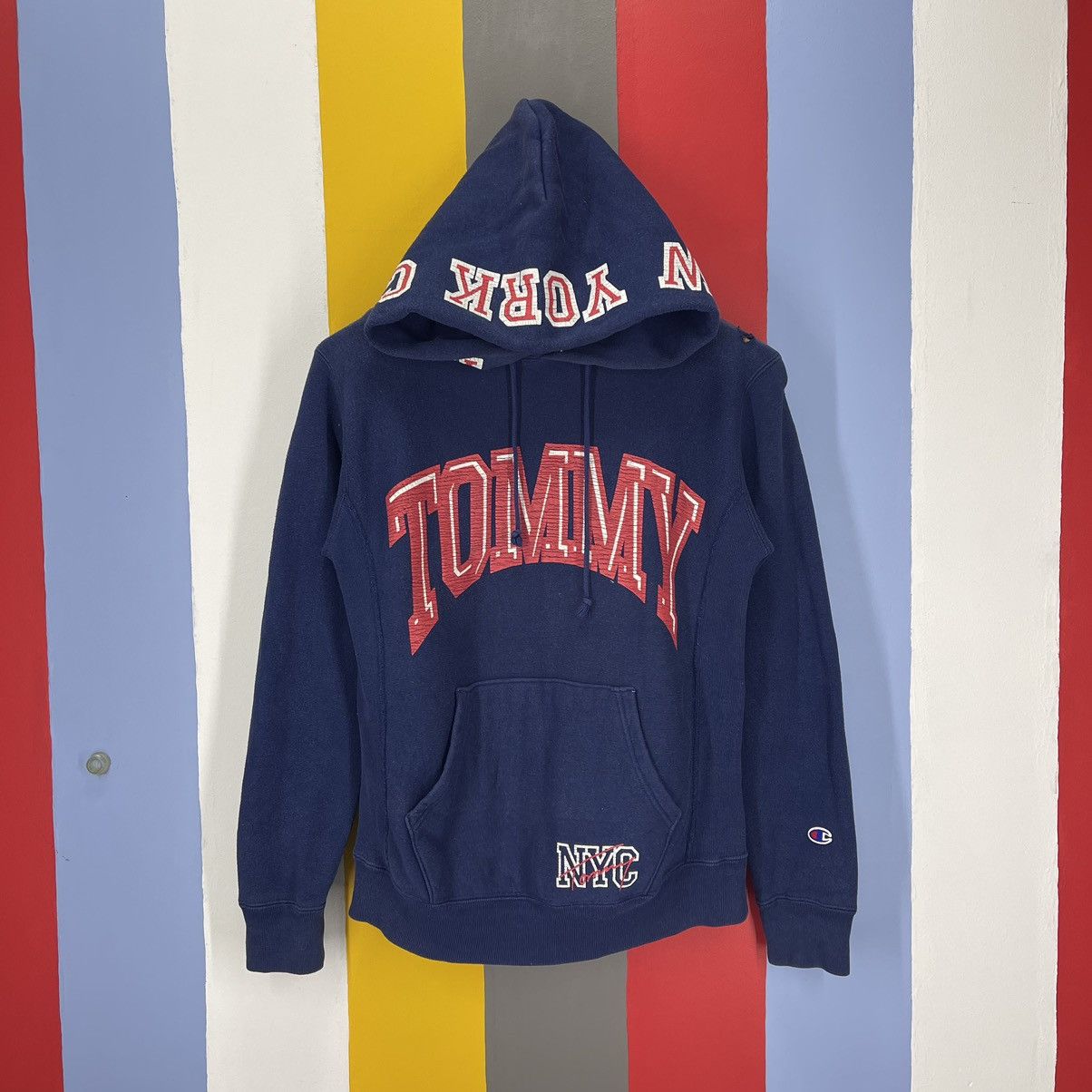 Vintage CHAMPION REVERSE WEAVE x TOMMY Hoodie #1714/06