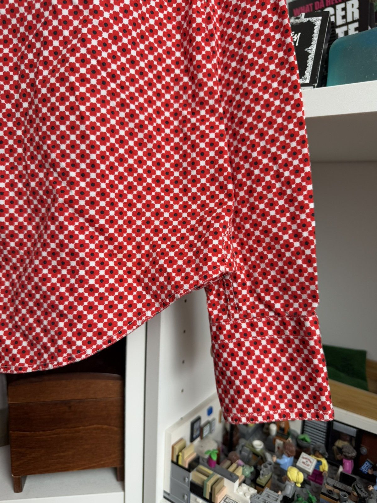 Burberry × Vintage Vintage y2k Thomas Burberry poppy all over print shirt L rare Size US L / EU 52-54 / 3 - 8 Thumbnail