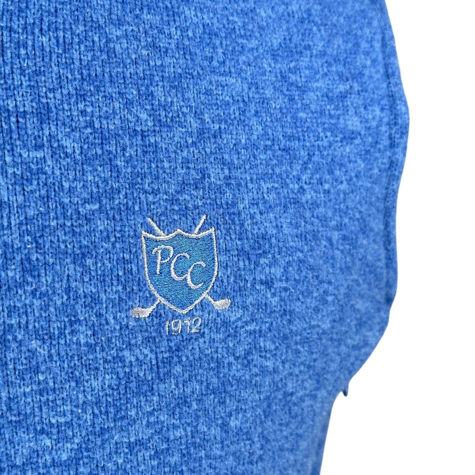 Peter Millar Peter Millar Crown Sport Fleece Vest Men's Small Blue Gray Size US S / EU 44-46 / 1 - 2 Thumbnail