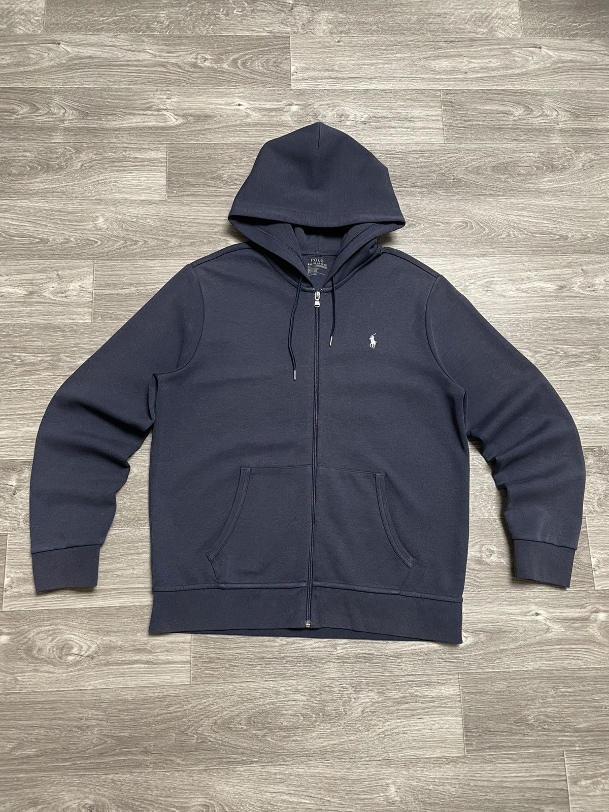 Polo Ralph Lauren Polo Ralph Lauren Navy Blue Zip-Up Hoodie Size US L / EU 52-54 / 3 - 1 Thumbnail