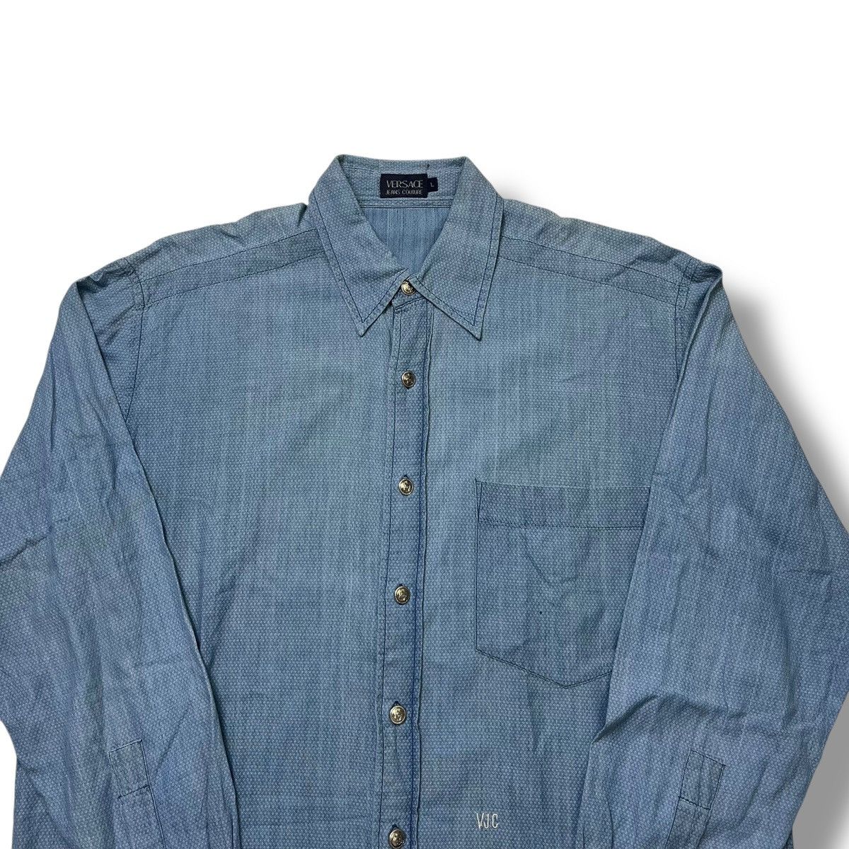 Versace RARE Vintage Versace Jeans Couture Shirt Size US L / EU 52-54 / 3 - 2 Thumbnail