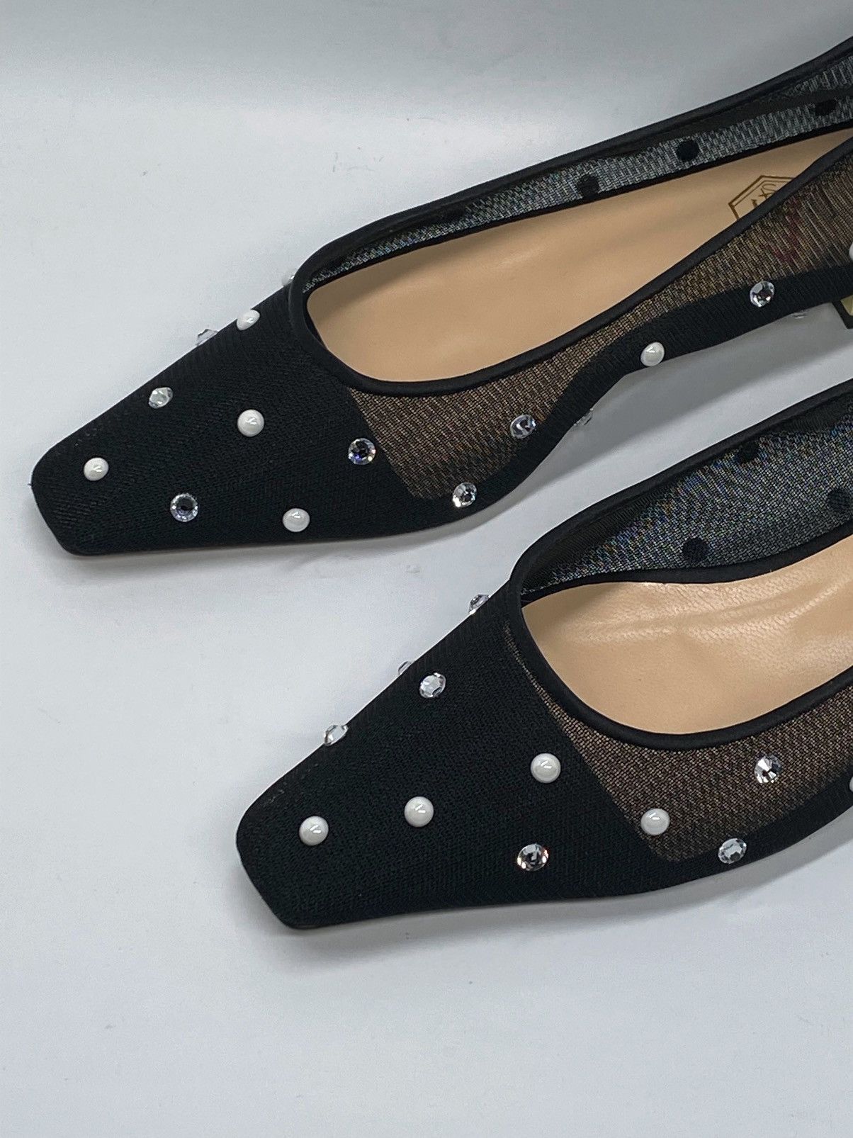 Other Nalebe Aurum Crystal-Embellished Mesh Ballet Flats size 39.5 Size US 9.5 / IT 39.5 - 5 Thumbnail