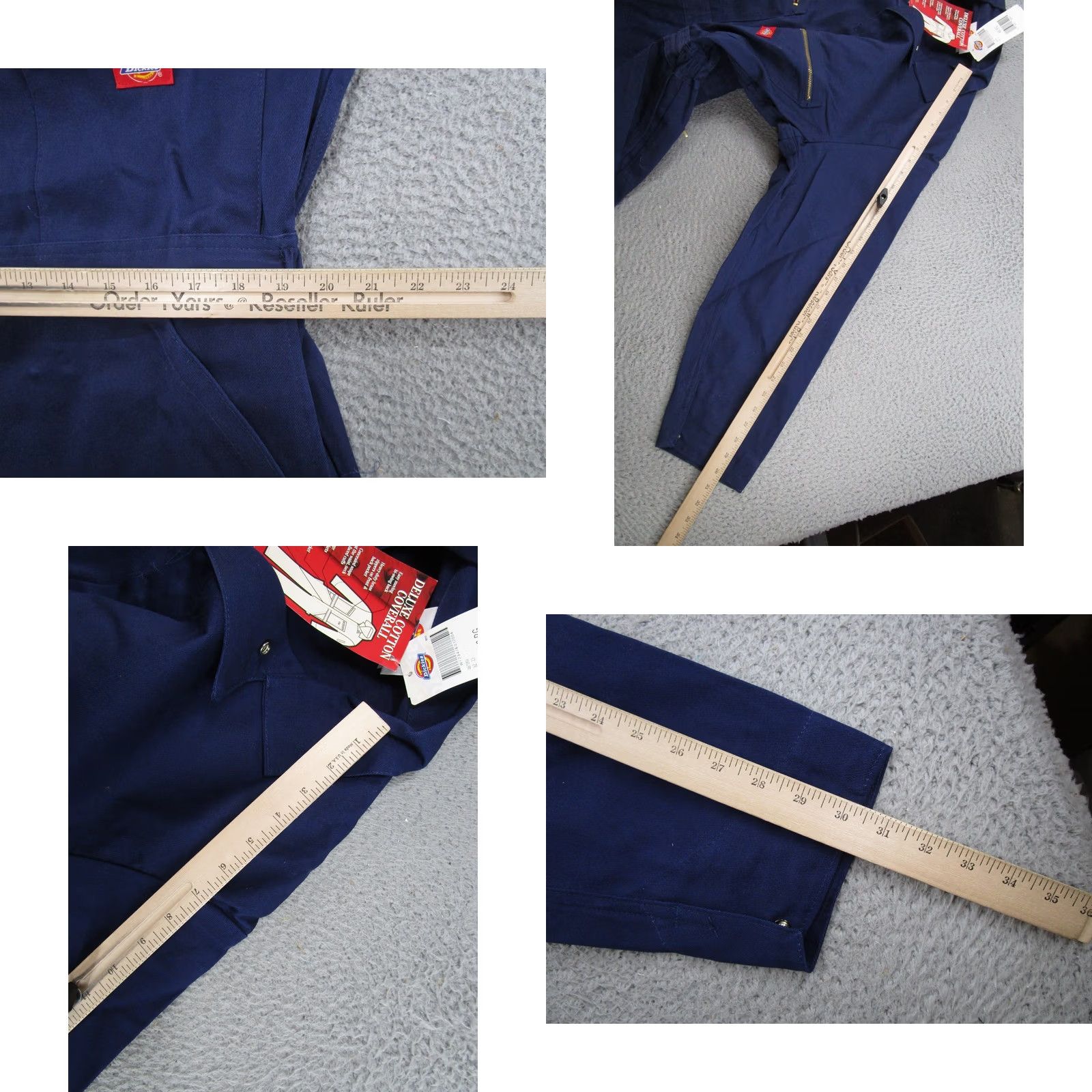 Dickies VINTAGE Dickies Navy Blue Boiler Suit Mens Coveralls JumpSuit 46 NEW Retro 90s Workwear Size US 30 / EU 46 - 8 Thumbnail