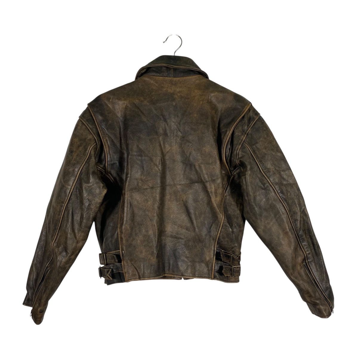 Genuine Leather × Leather × Vintage Vintage G.S.C On Time Leather Zipper Jacket M Size Size US M / EU 48-50 / 2 - 11 Thumbnail